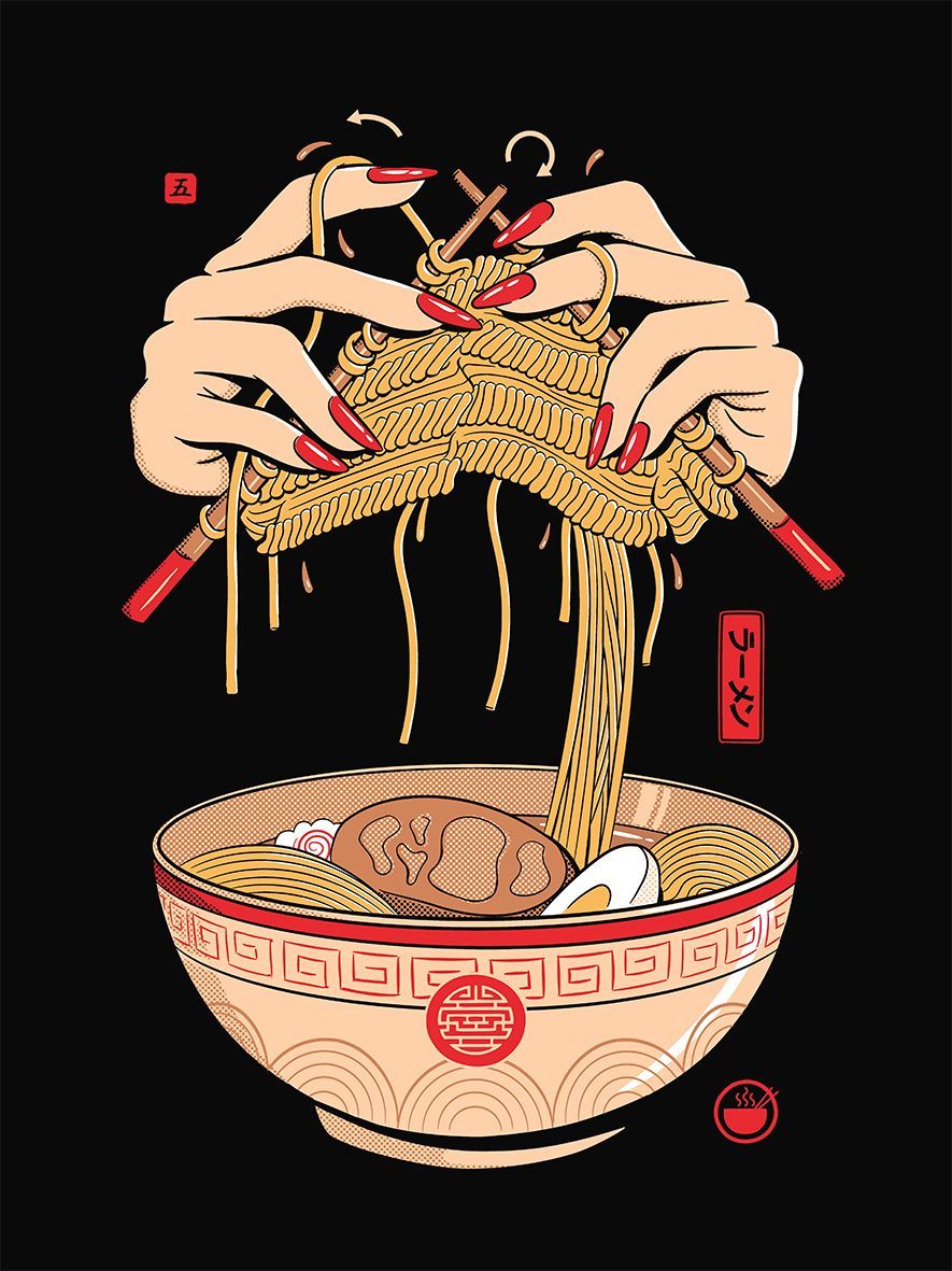 Noodle Knitting. Japanese graphic design, Japanese art modern, Japanese art