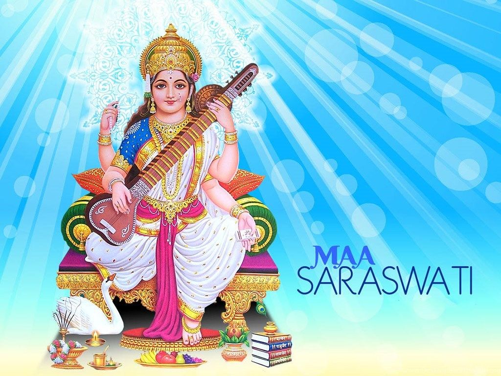 Maa Saraswati HD Wallpaper Desktop Background