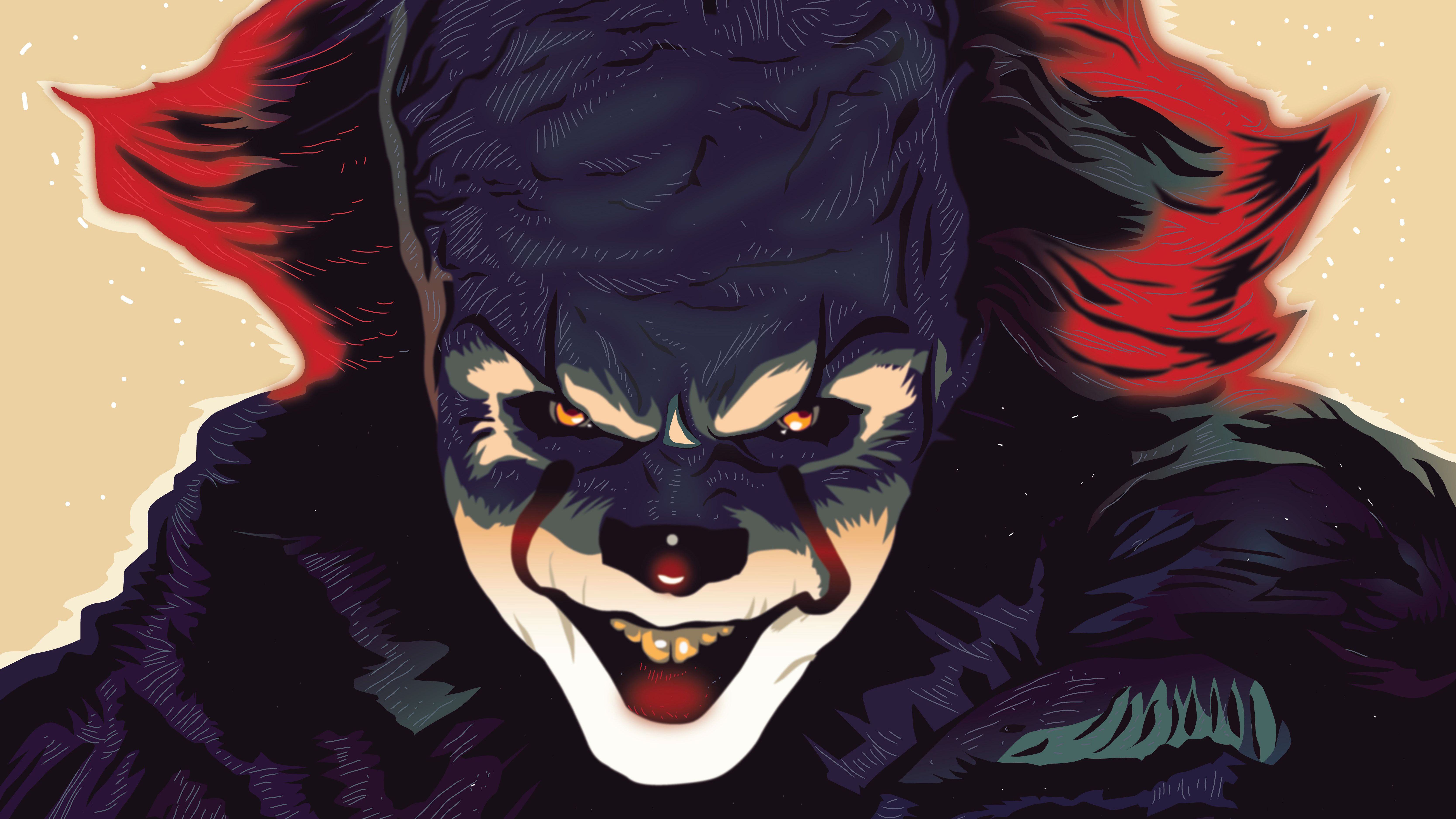 Wallpapers of It, Movie, Art, Clown backgrounds & HD image.