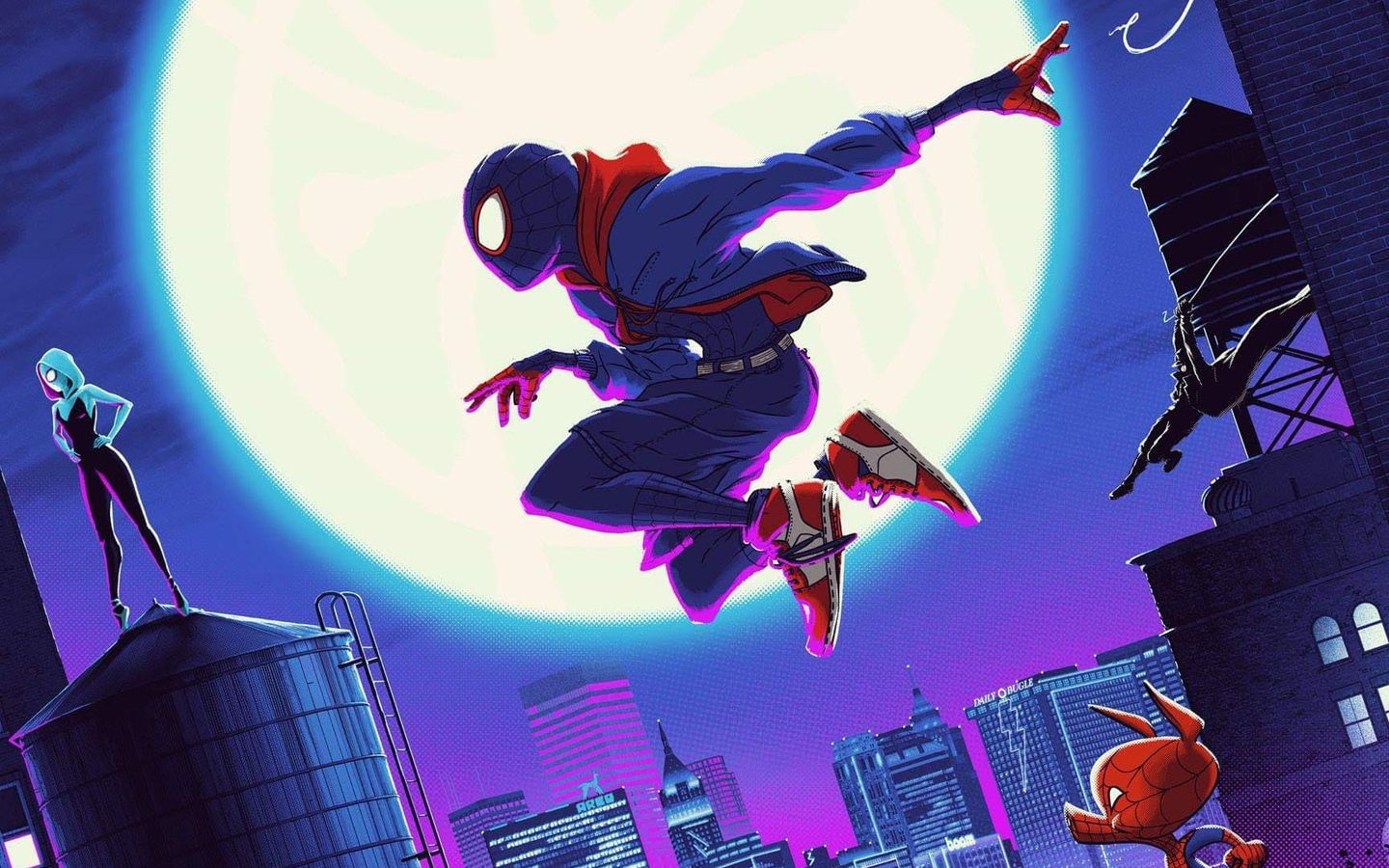 SpiderMan Into The Spider Verse Cool Art 1440x900