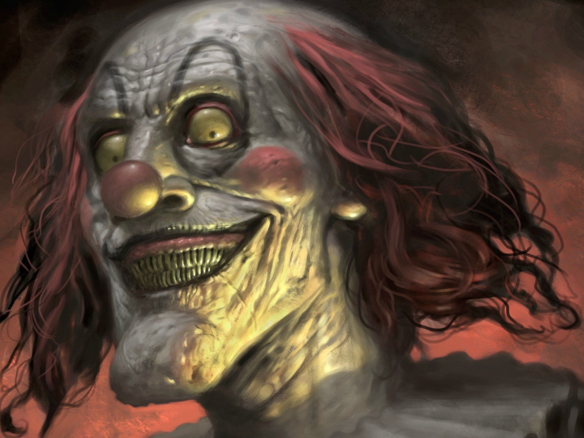 dark, Horror, Evil, Clown, Art, Artwork Wallpaper HD / Desktop