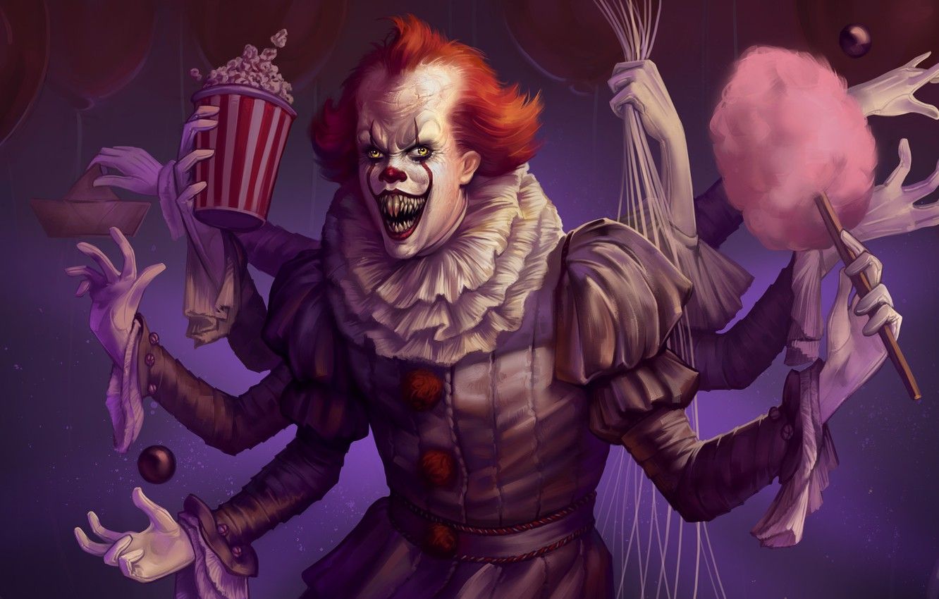 IT Chapter Two Pennywise Art Scary Clown 4K Wallpaper 5802