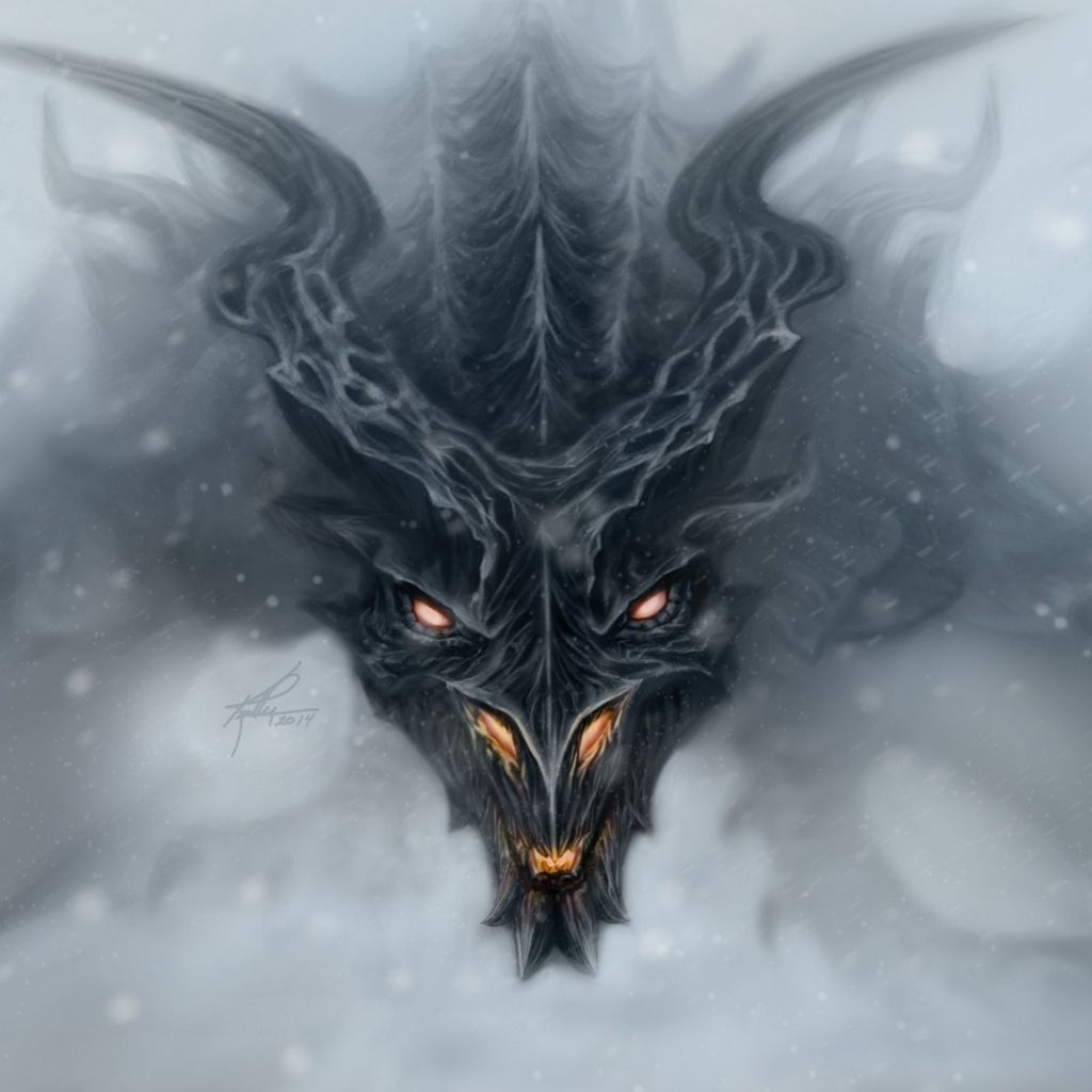 Download Dragon Alduin Skyrim Art Wallpaper Top Free Awesome
