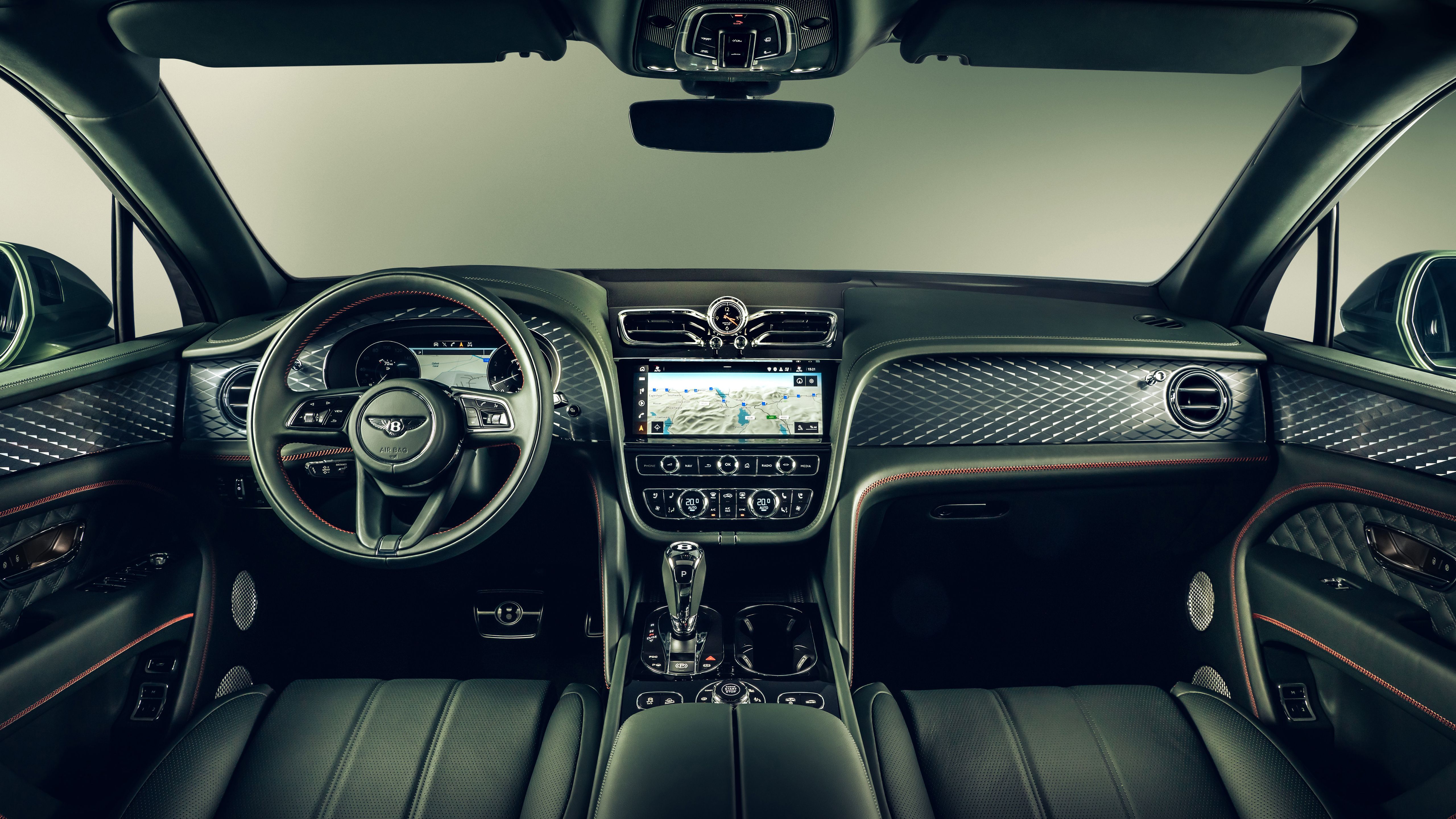 Bentley Bentayga V8 2020 5K Interior Wallpaper. HD Car Wallpaper