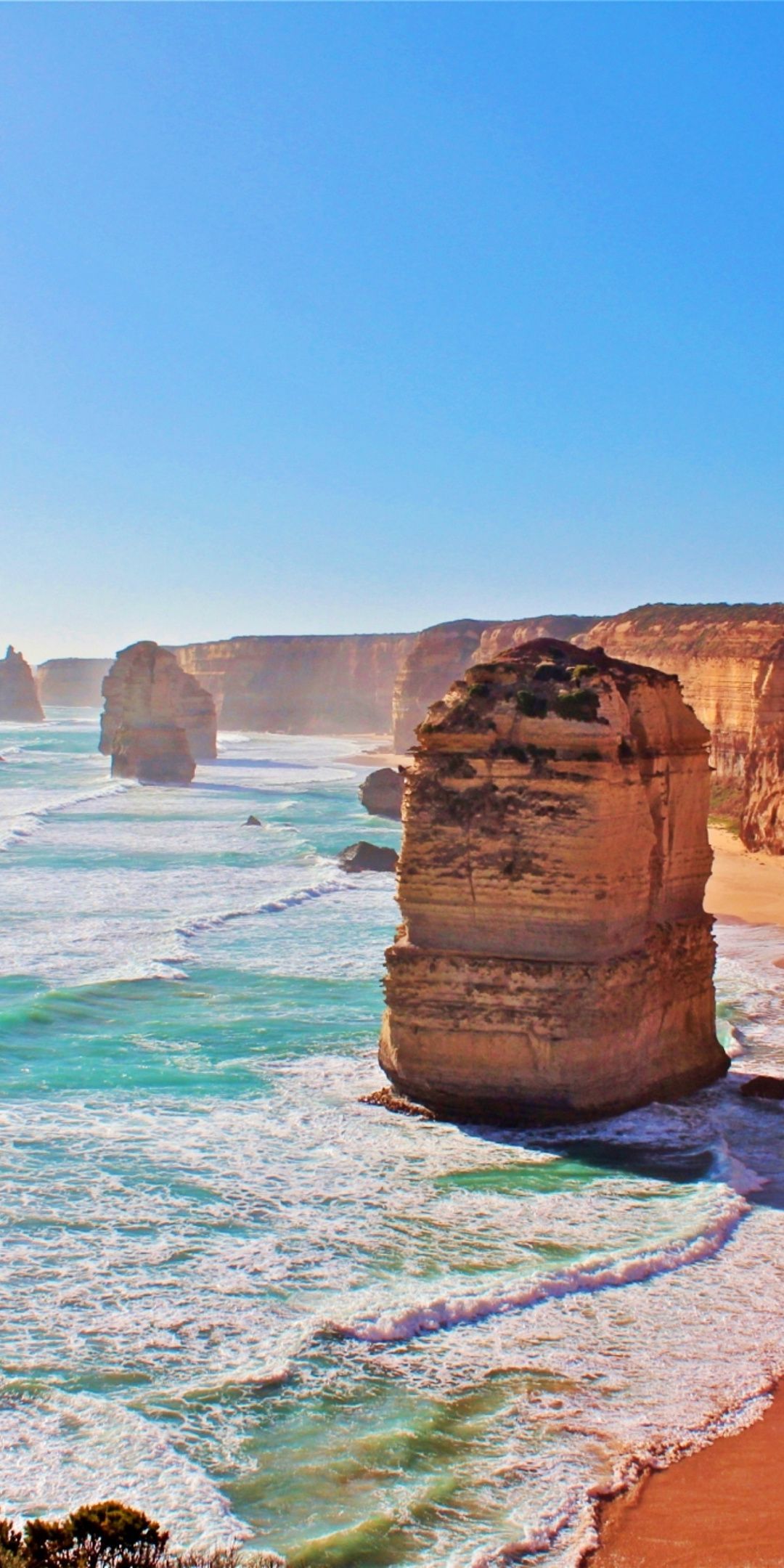 Australia, coast, cliffs, The Twelve Apostles, nature, 1080x2160