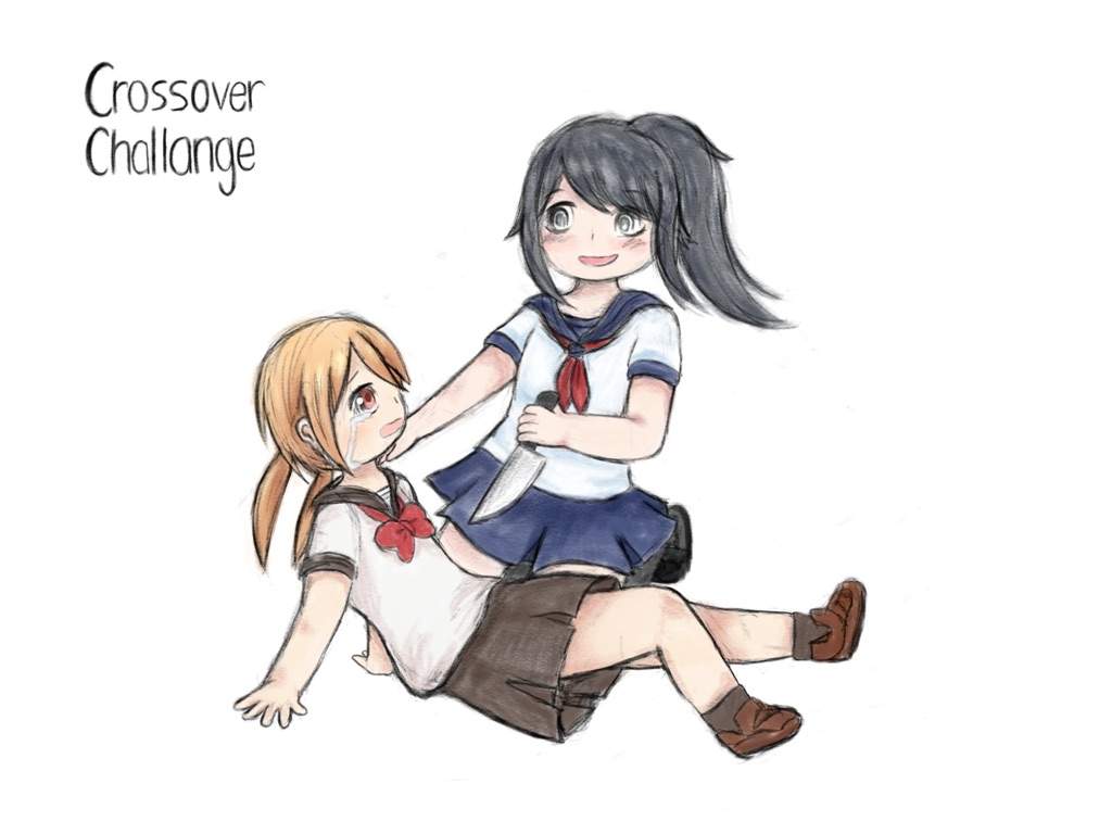 Crossover challenge entry!. Tsurezure Children! Amino