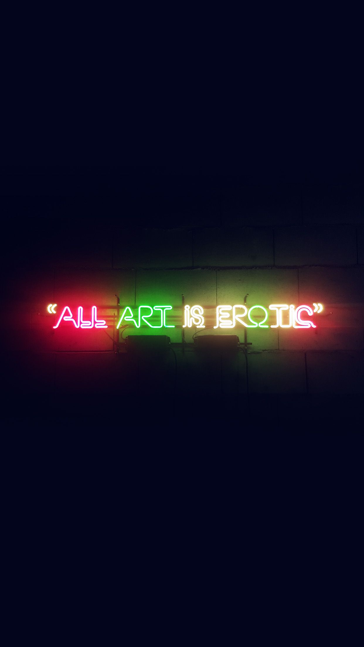 All Art Is Erotic Dark Neon .iphone7papers.com