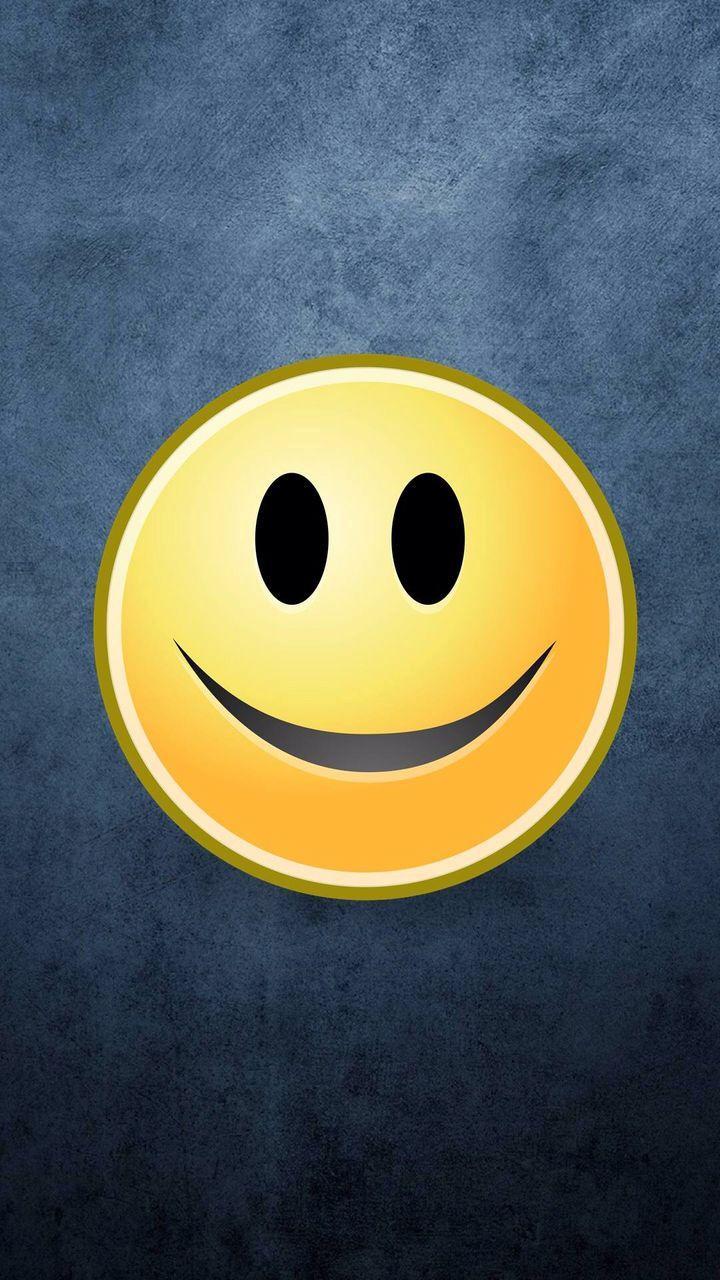 Black Wallpaper Smile Emoji