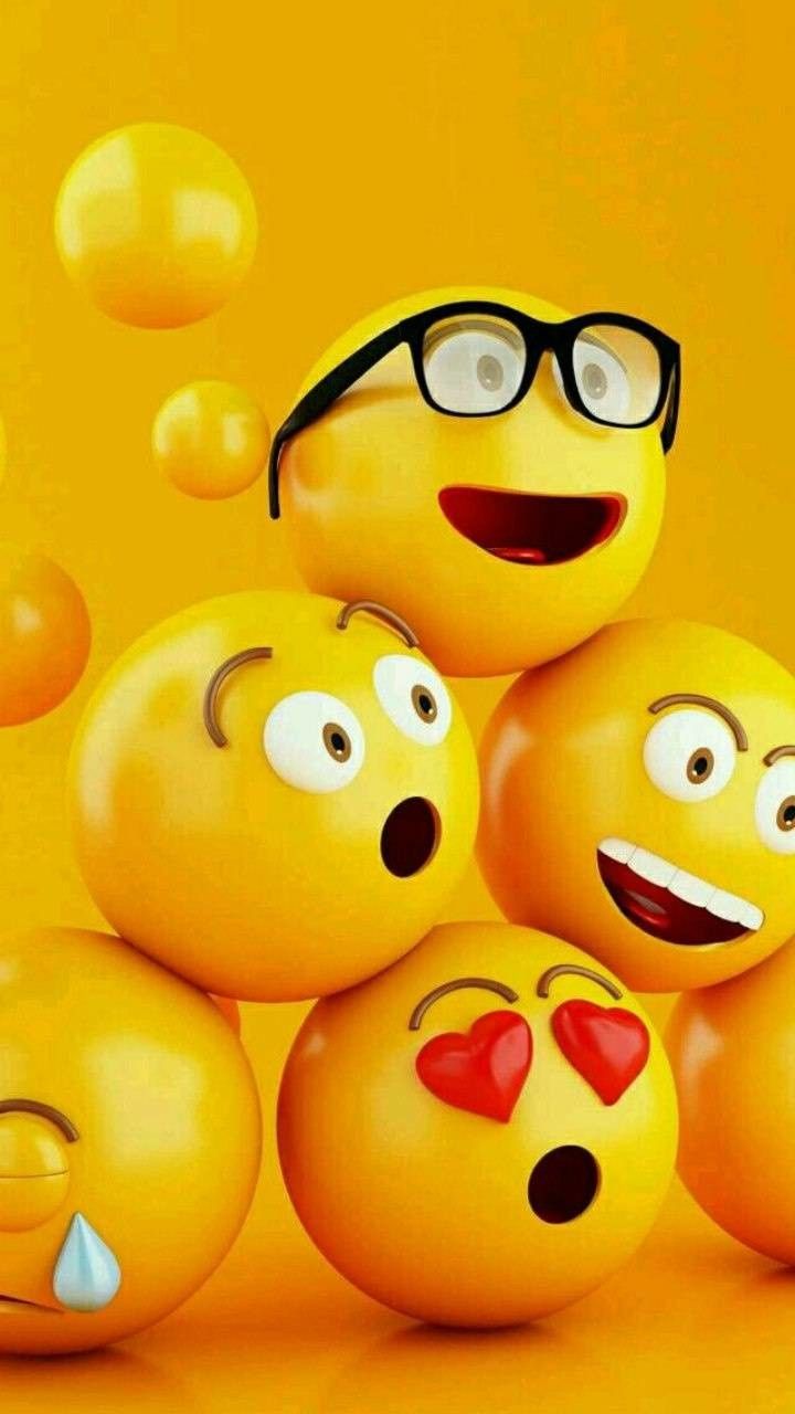 smiles and emoji. Funny iphone wallpaper