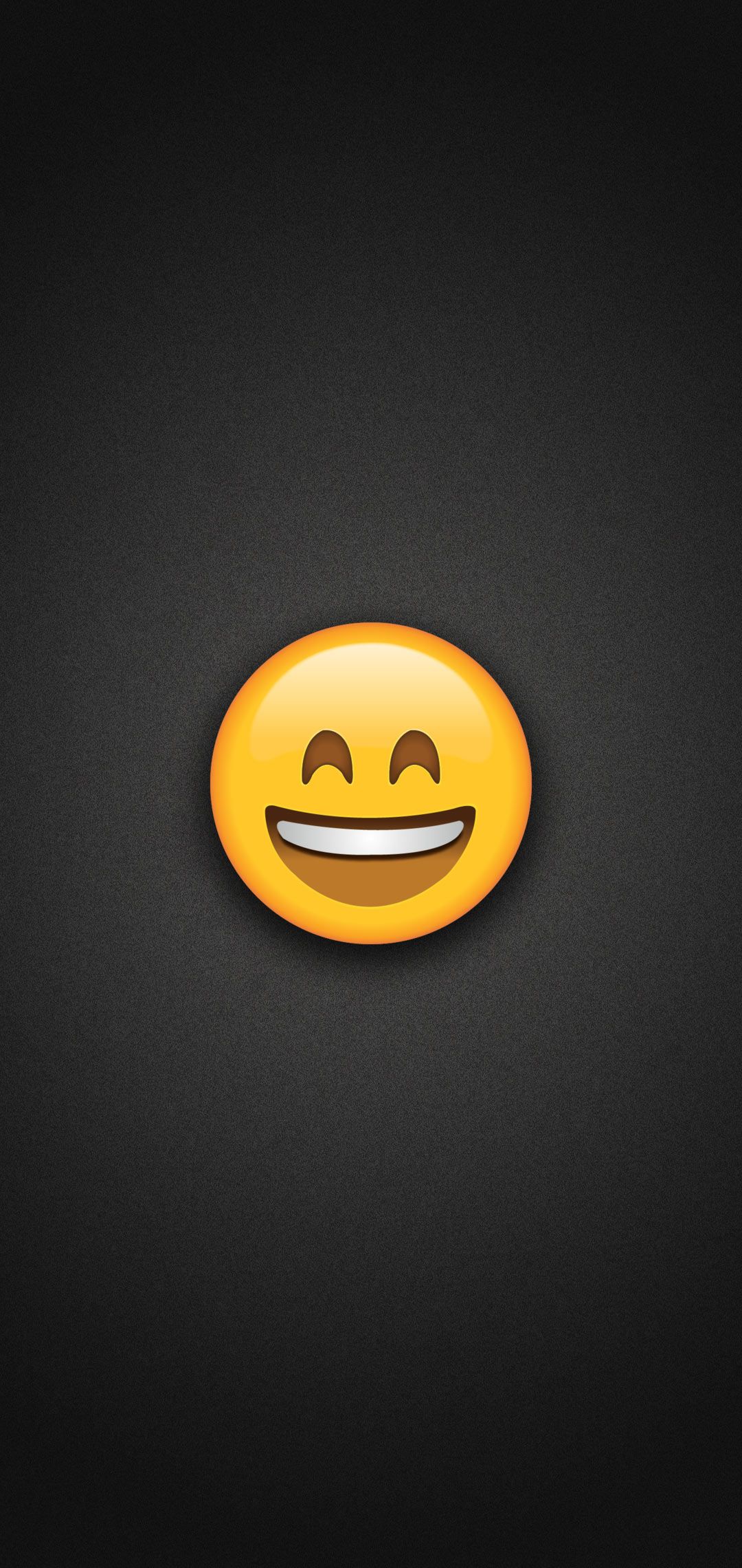 Smiling Emoji with Smiling Eyes Phone Wallpaper