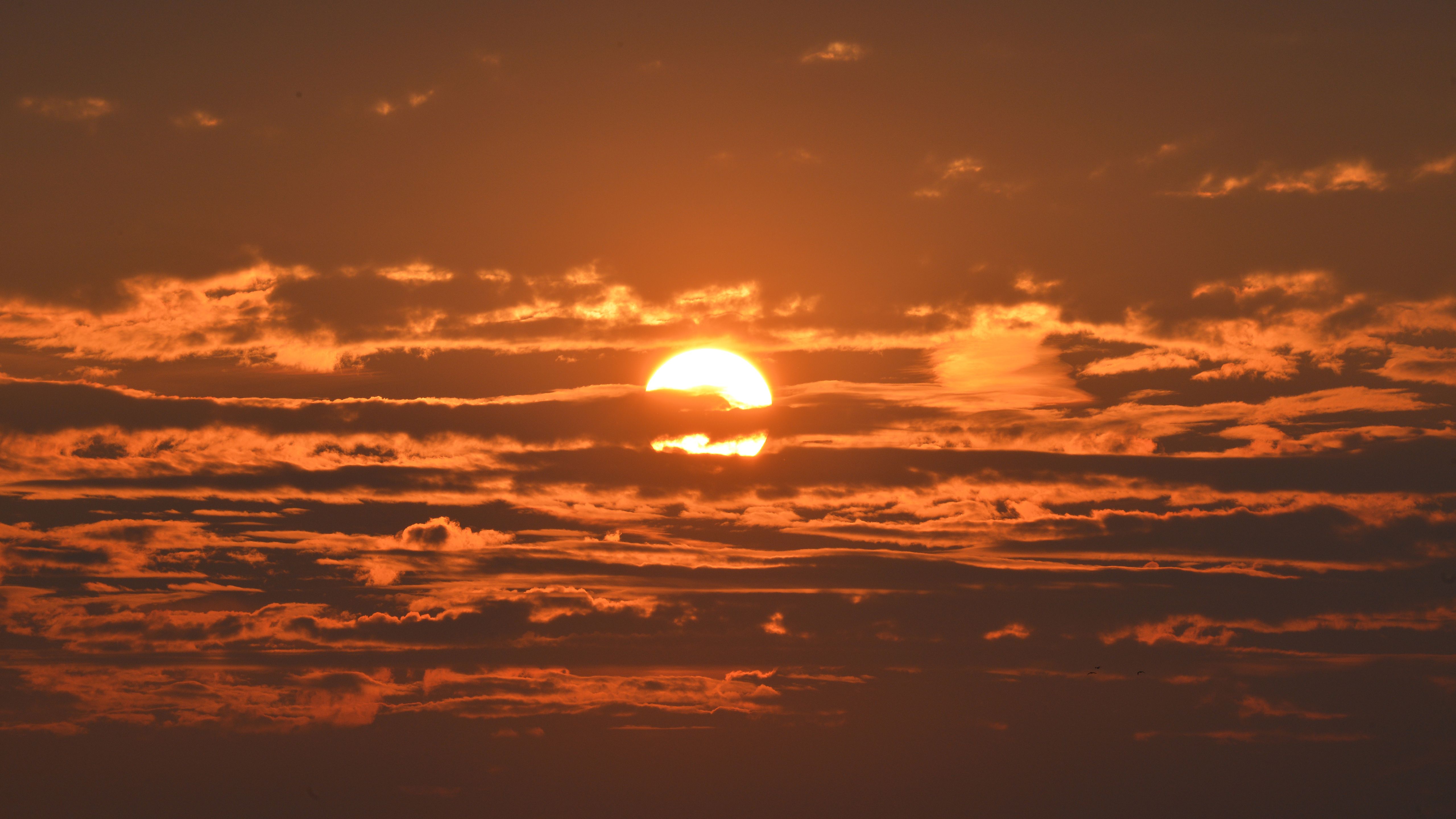 Sunset Under Clouds 8k 5k HD 4k Wallpaper, Image