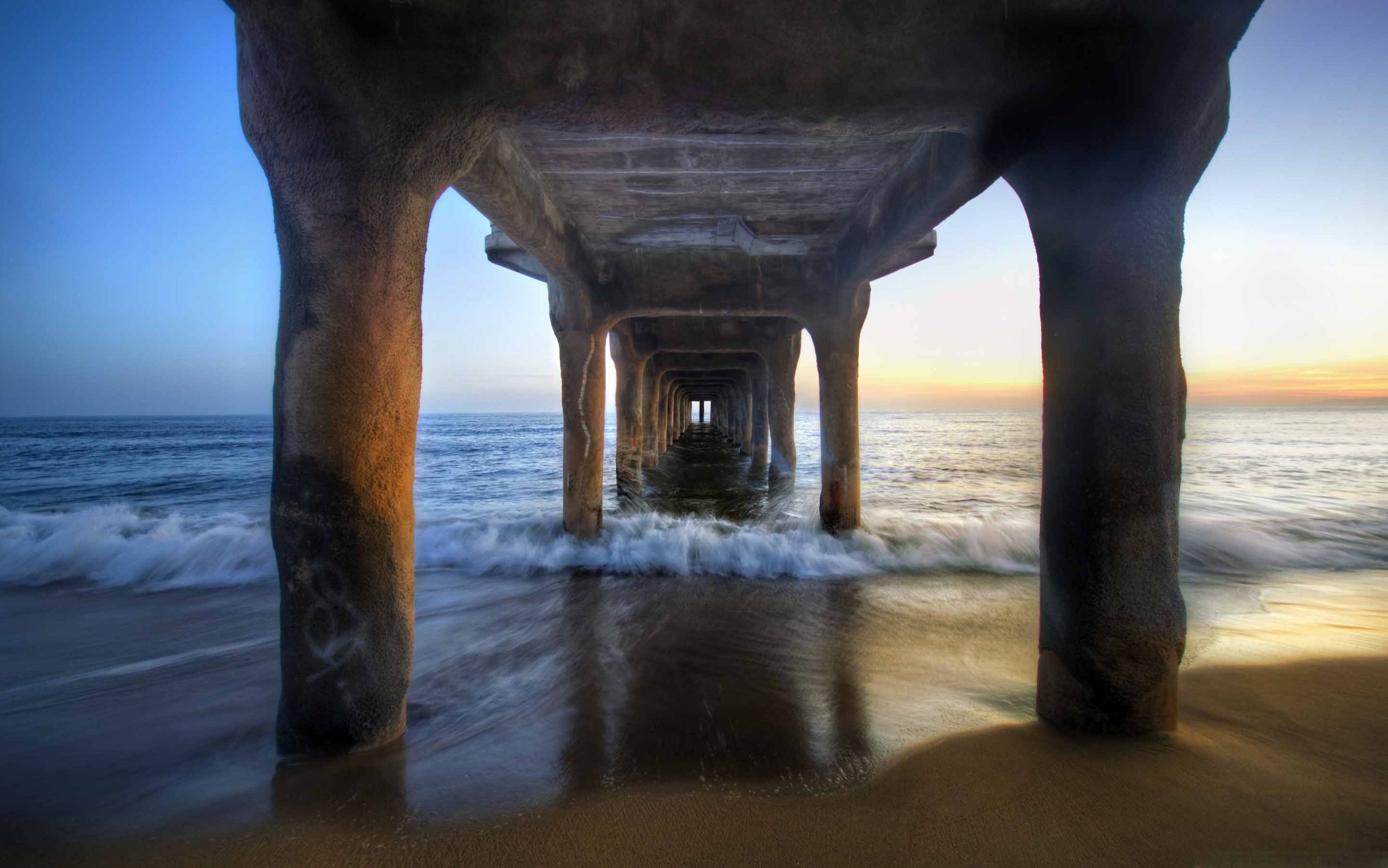 Sunset Under The Pier MacBook Air Wallpaper Download