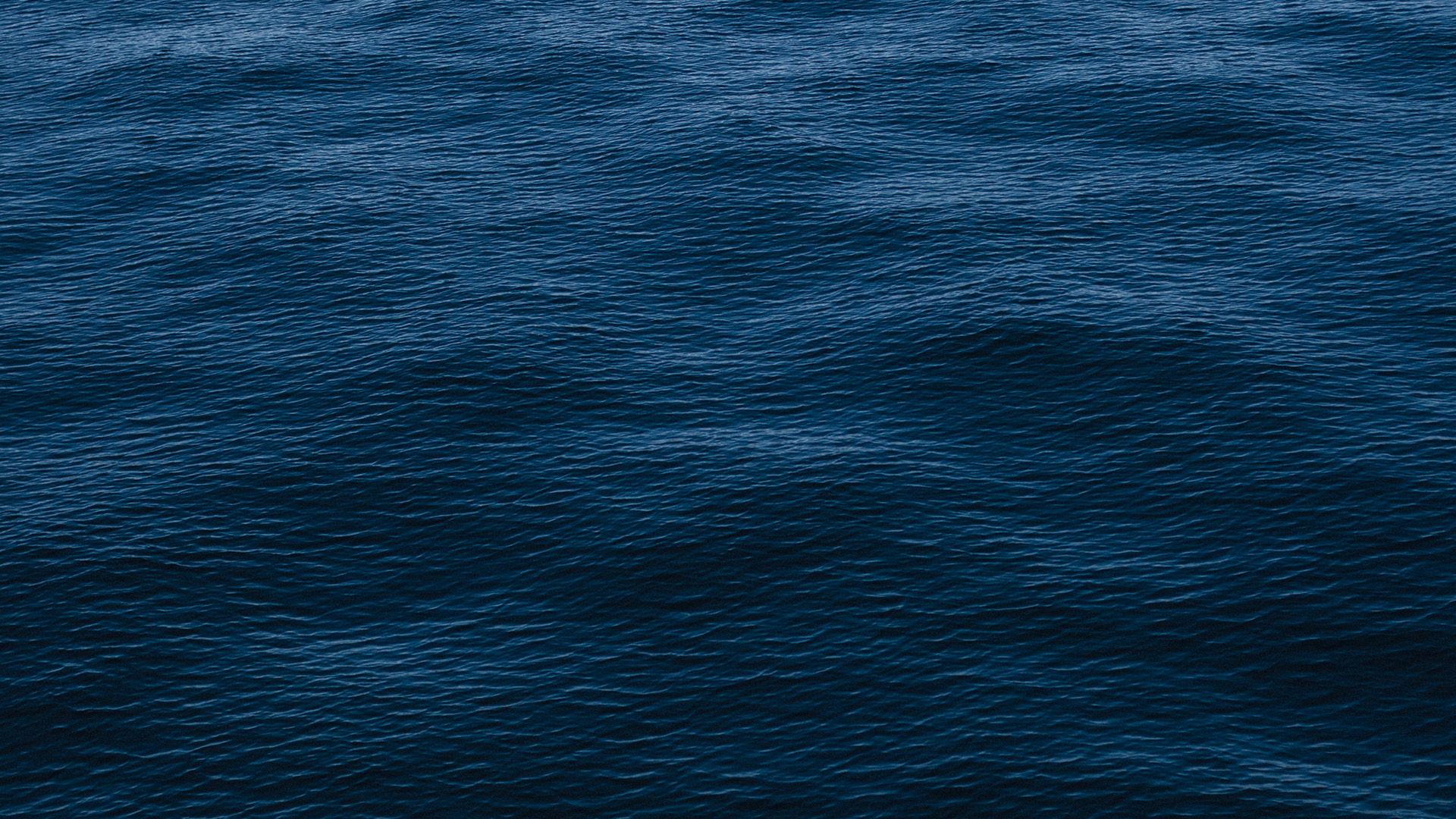 Wave Dark Ocean Sea Blue Pattern Wallpaper