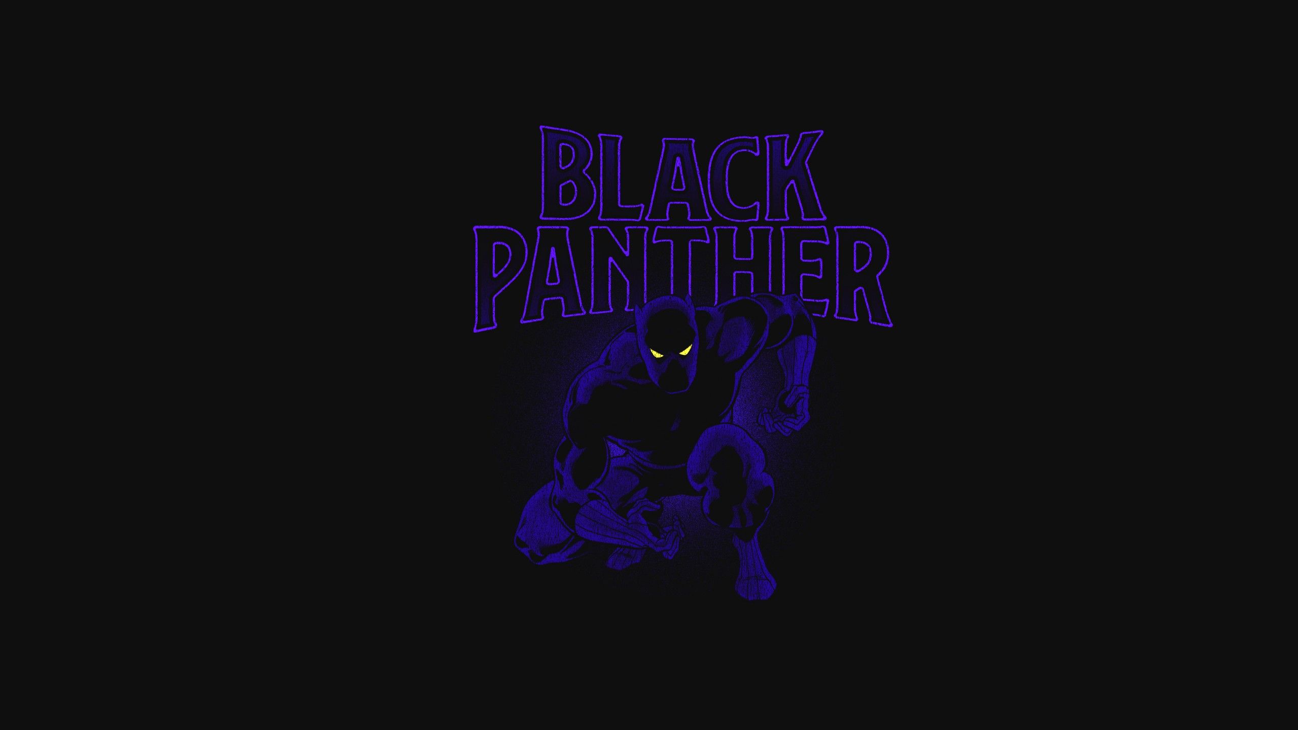 Wallpaper Black Panther, Minimal, Artwork, Dark background, HD, 4K