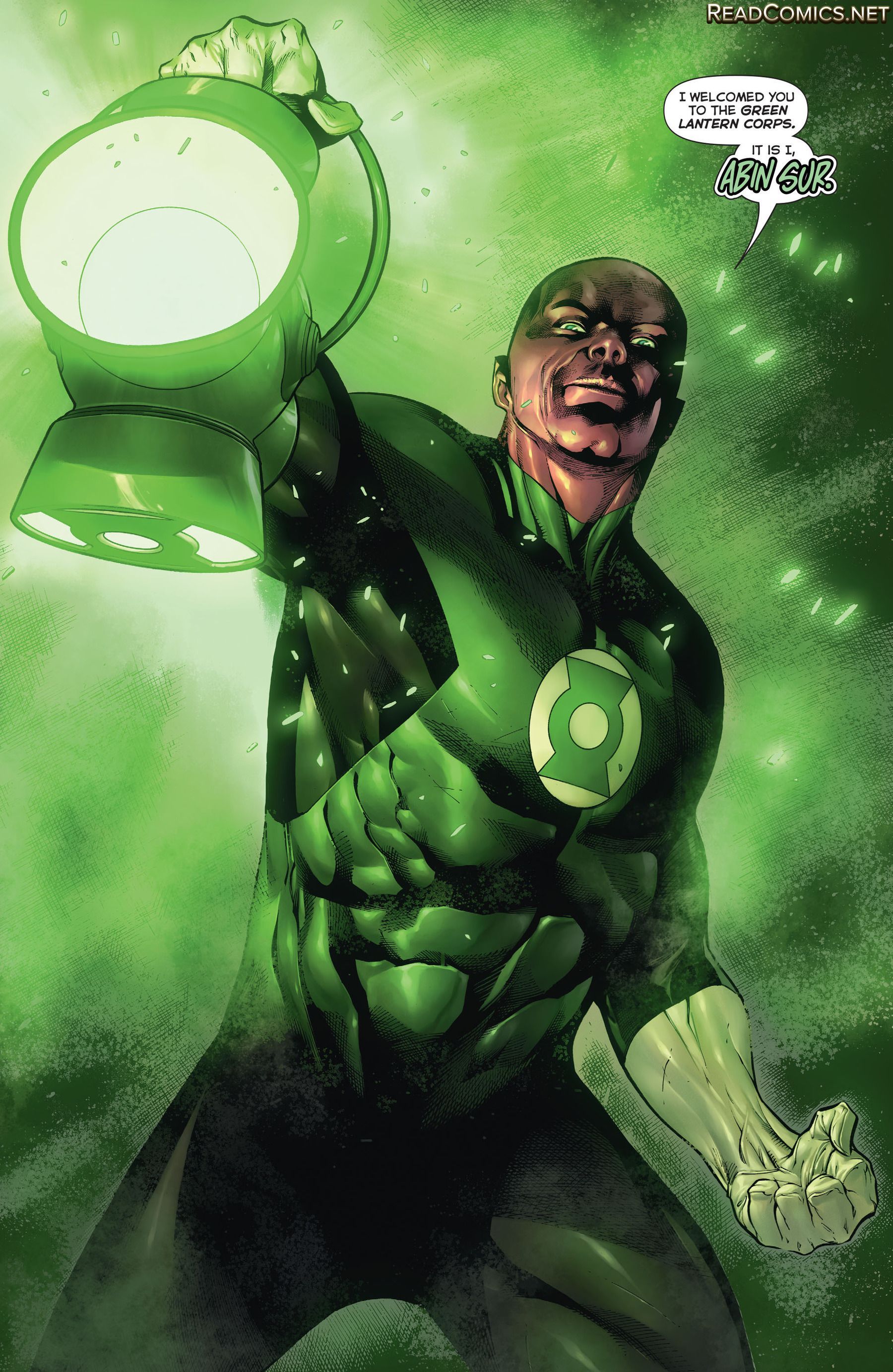 Hal Jordan and The Green Lantern Corps Abin Sur. Green