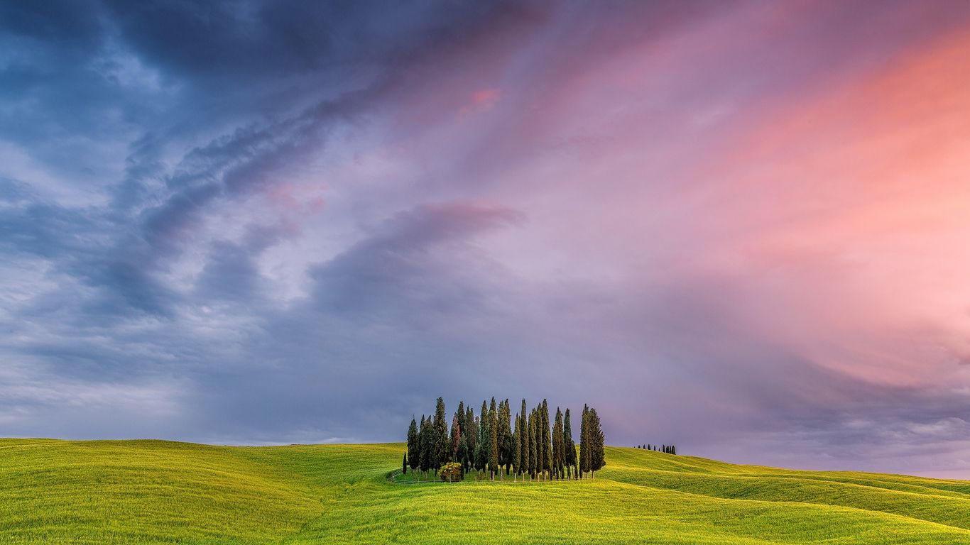 Tuscany Field In Italy 1366x768 Resolution HD 4k