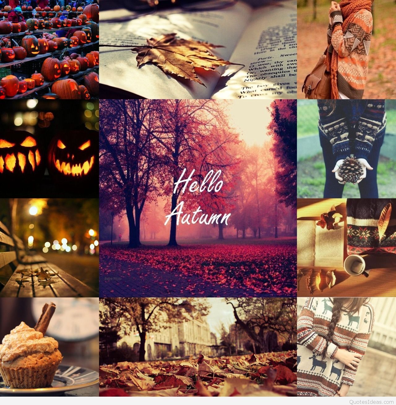 Hello Autumn sayings, image and wishes