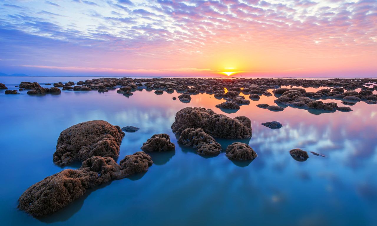 Beach Sky Clouds Rocks HD Wallpapers - Wallpaper Cave