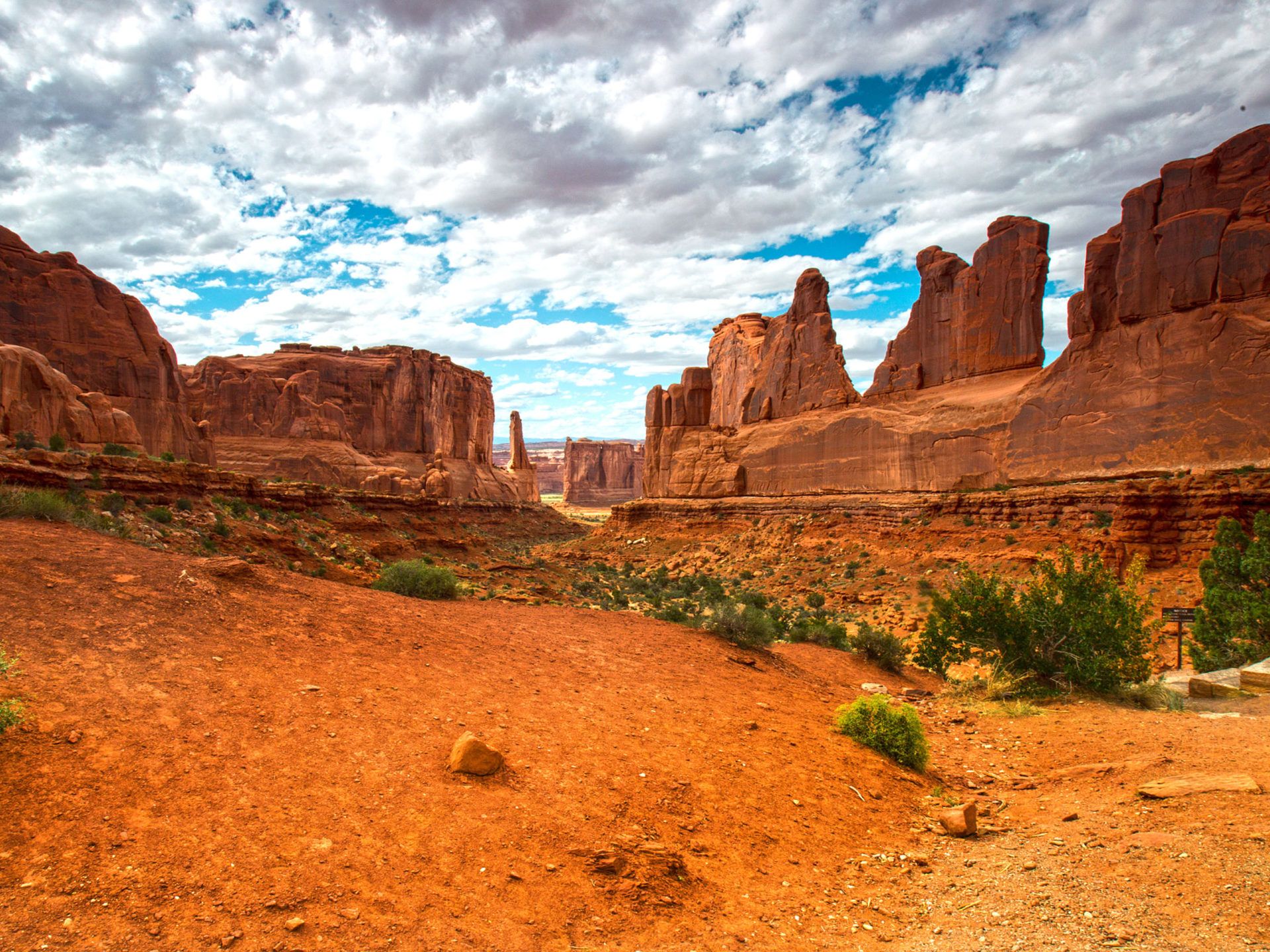 Red Desert Panorama Arches National Park In Moab Utah САД 4k Ultra