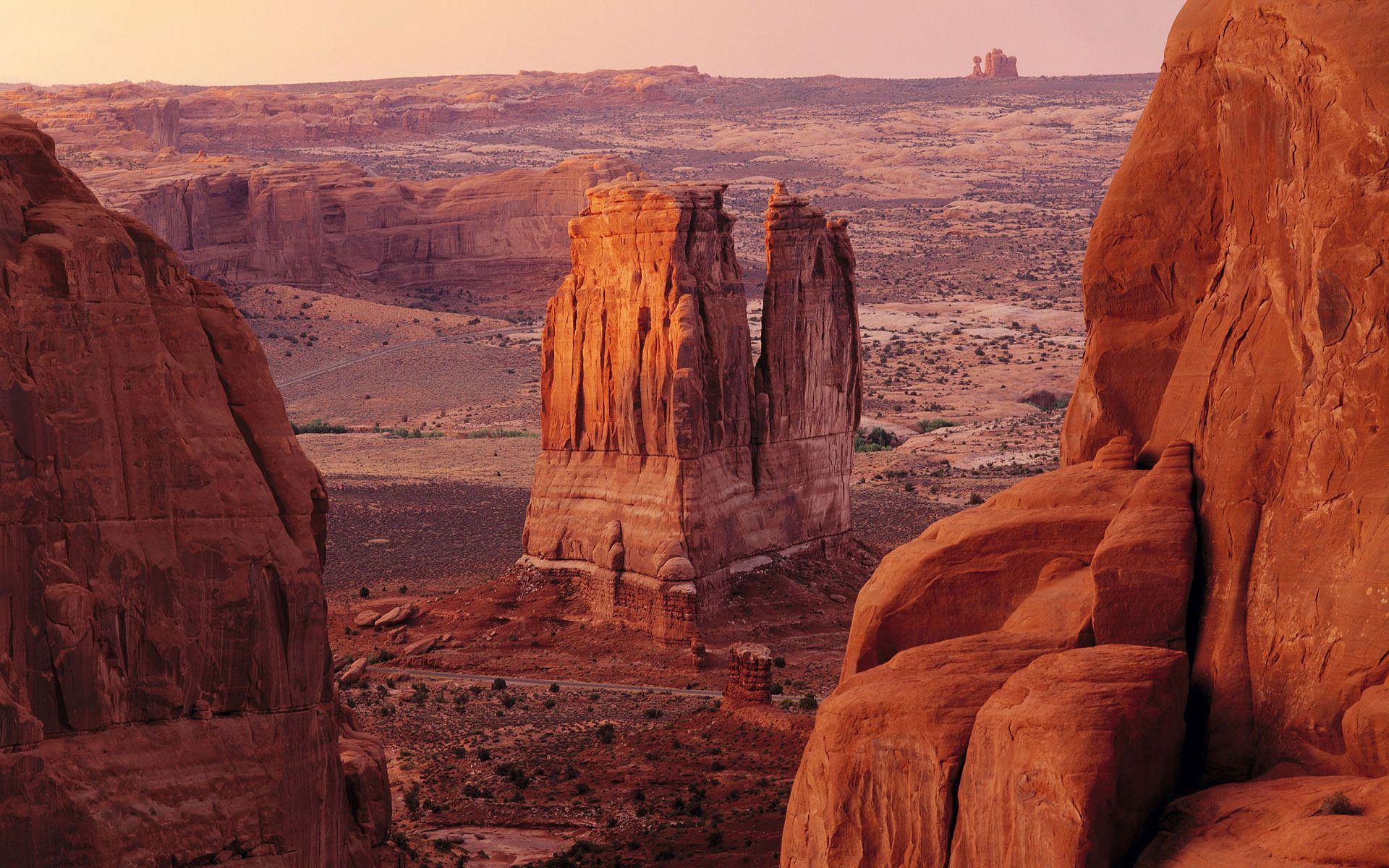 Rocky Desert. National parks, Arches national park