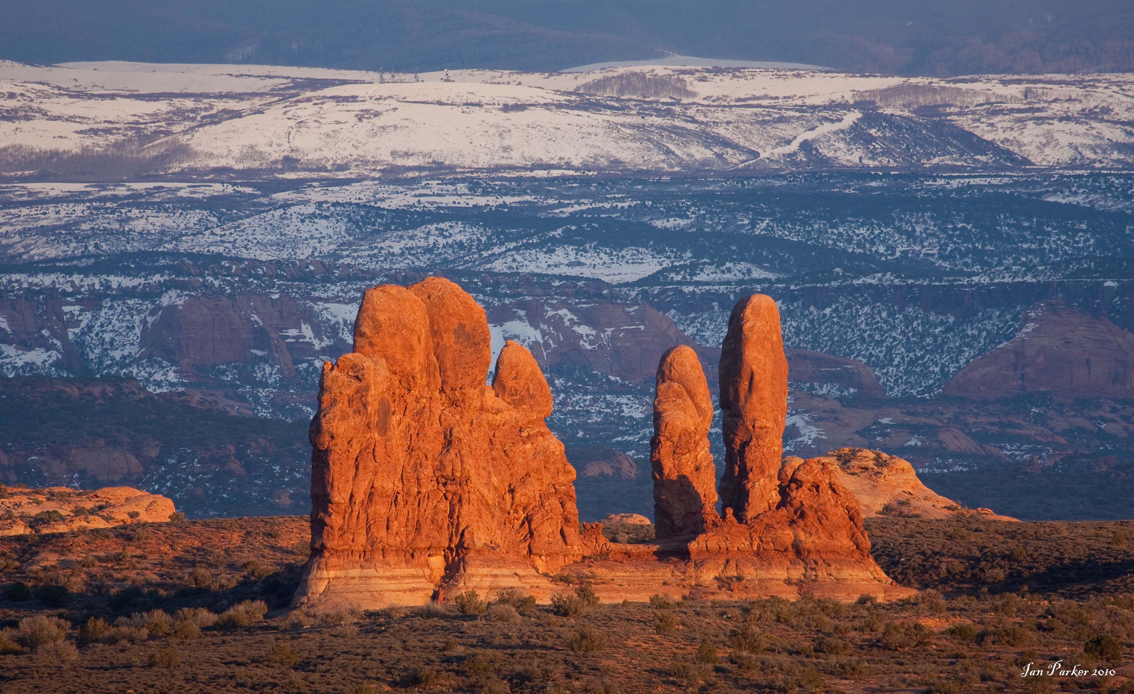 Evanescent Light, Arches National Park