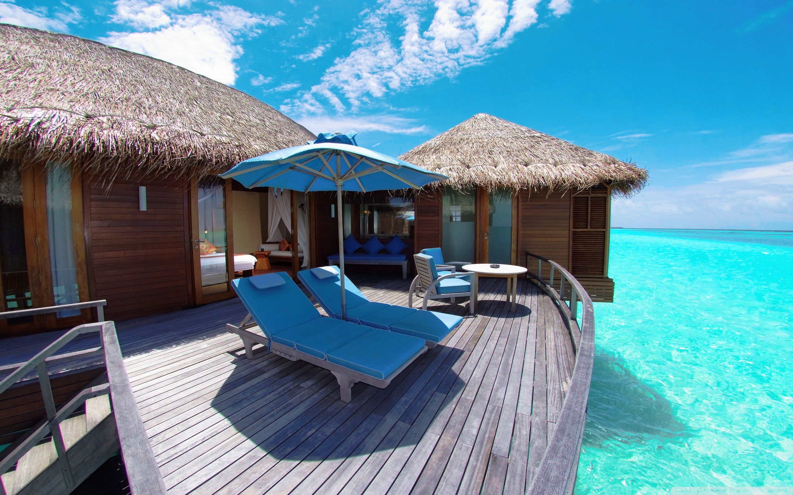 Maldives resort wallpaperx1600