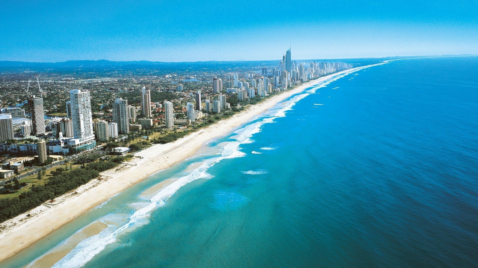 cityscape, #Australia, #Gold Coast, #skyscraper, #coast, #beach