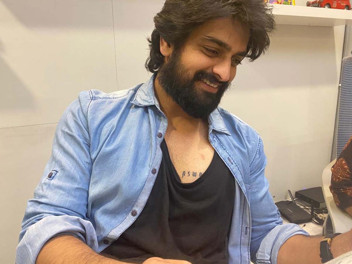 Naga Shaurya inked Aswathama tattoo on his chest