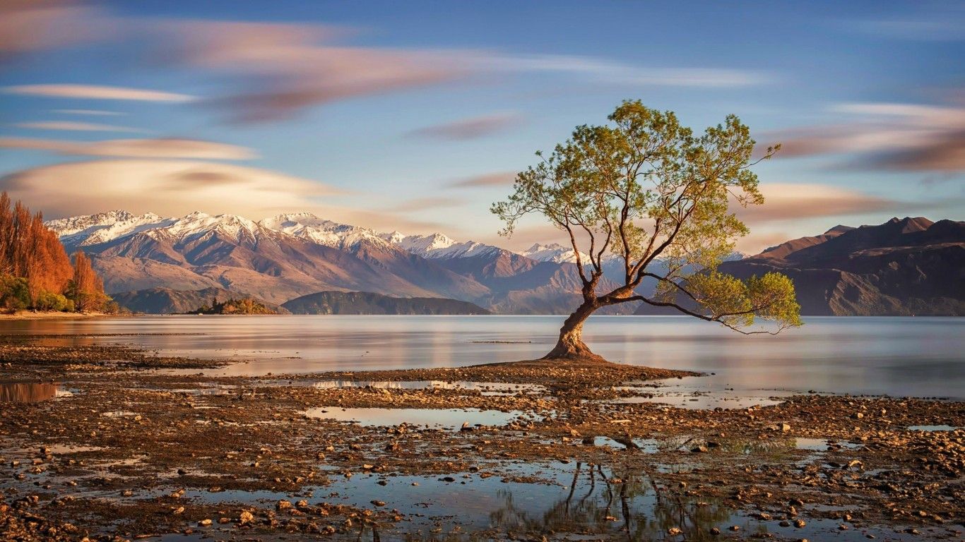 Lake Mountains Clouds HD Wallpapers - Wallpaper Cave