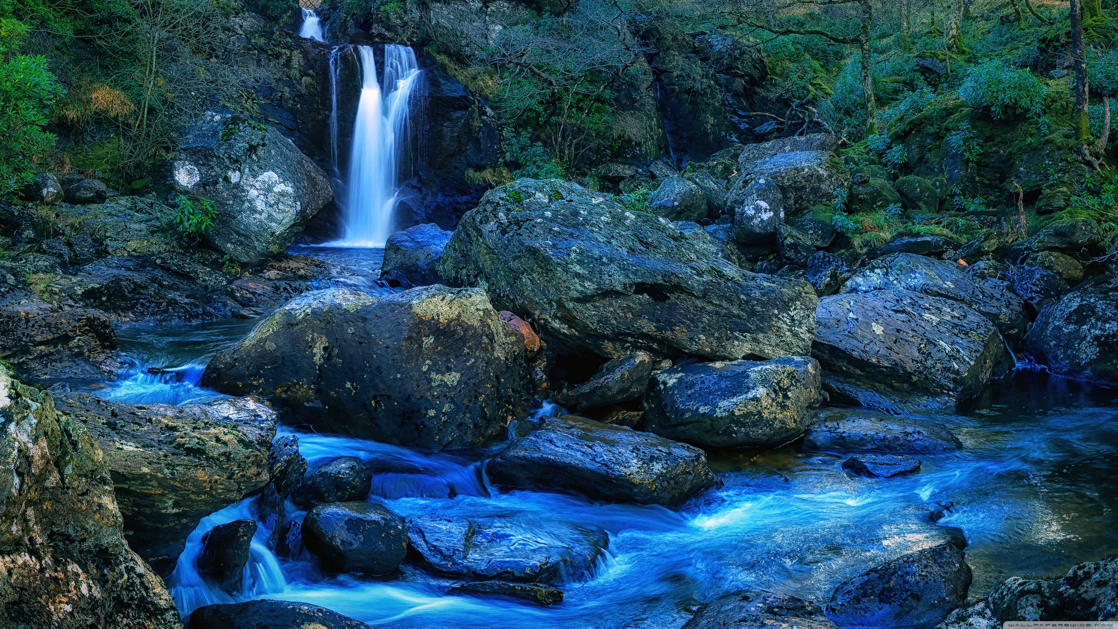 Mountain Waterfall Ultra HD Desktop Background Wallpaper for 4K