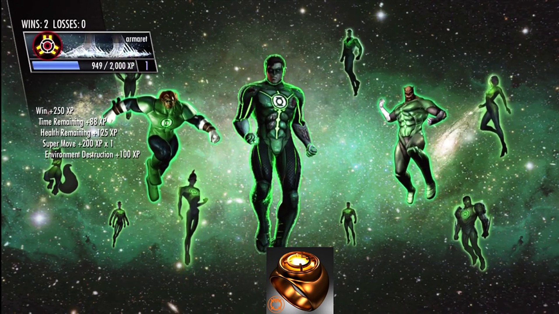 Green Lantern Power Rings Explanation over Injustice Gods Among Us