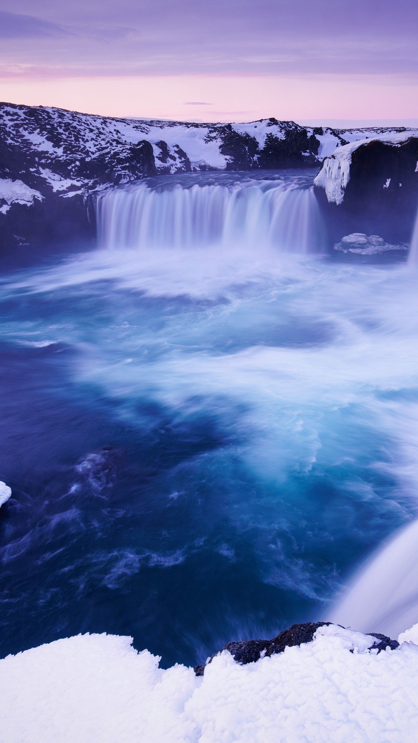 Godafoss waterfall Iceland 4K 8K Wallpaper