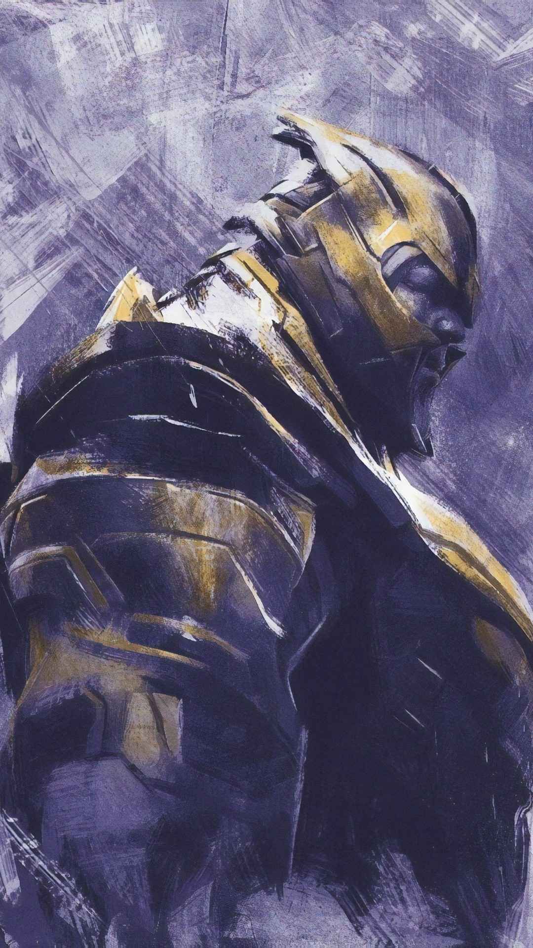 Avengers Endgame Thanos Art IPhone Wallpaper. Marvel villains
