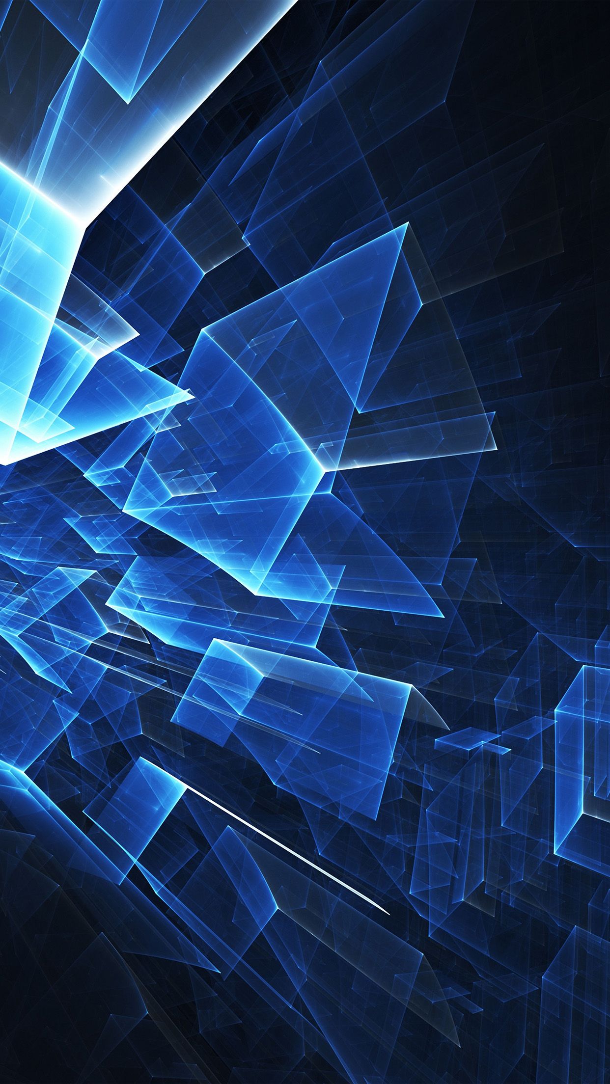 Abstract Blue Cube Pattern Android wallpaper HD wallpaper
