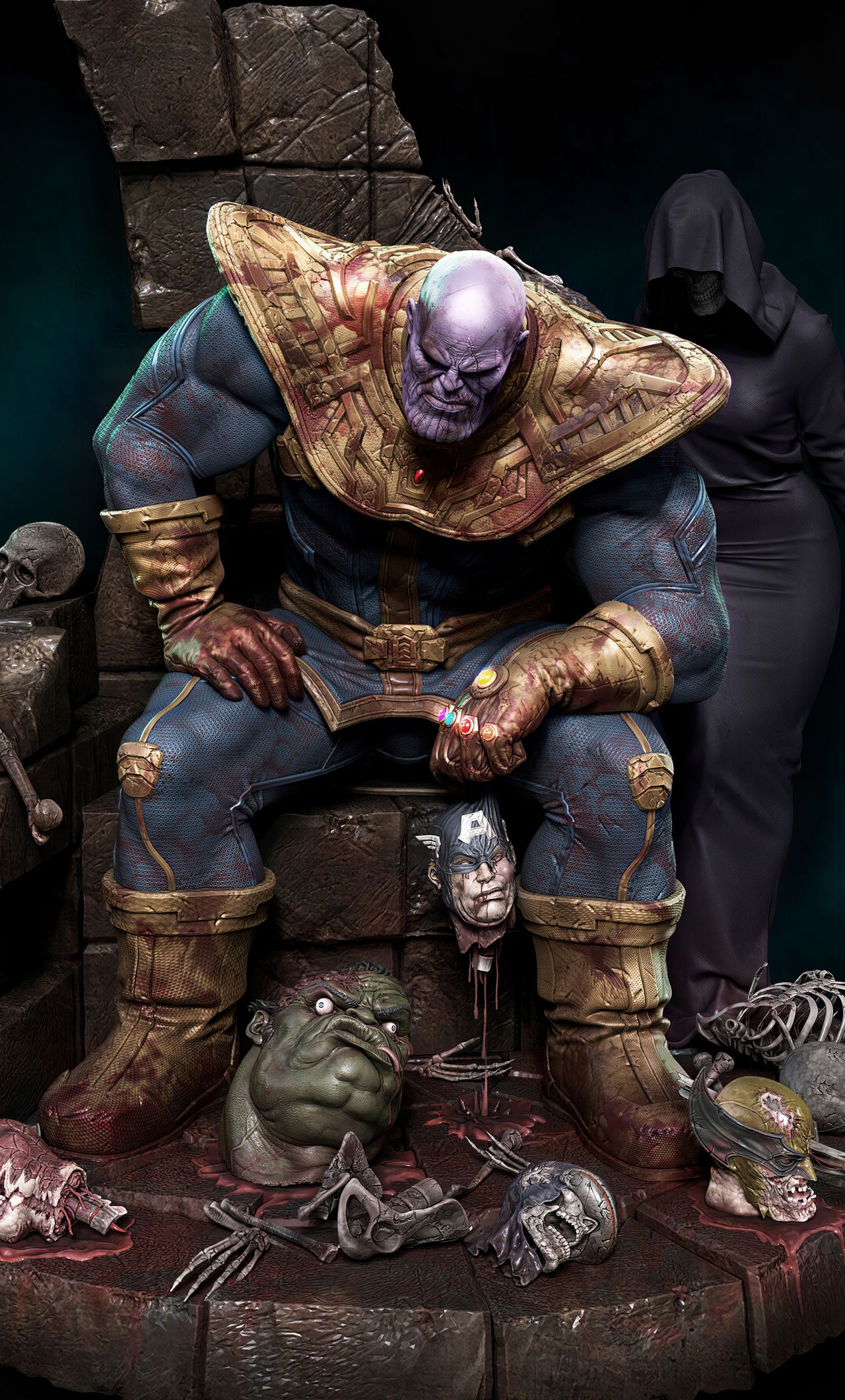 Thanos Wallpaper 4K, Avengers: Infinity War, 8K