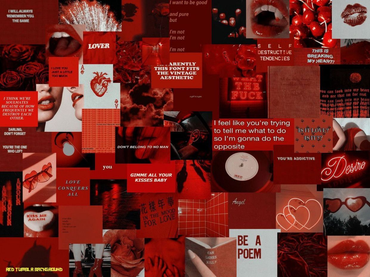 Red Aesthetic Tumblr Laptop Wallpaper Free Red Aesthetic