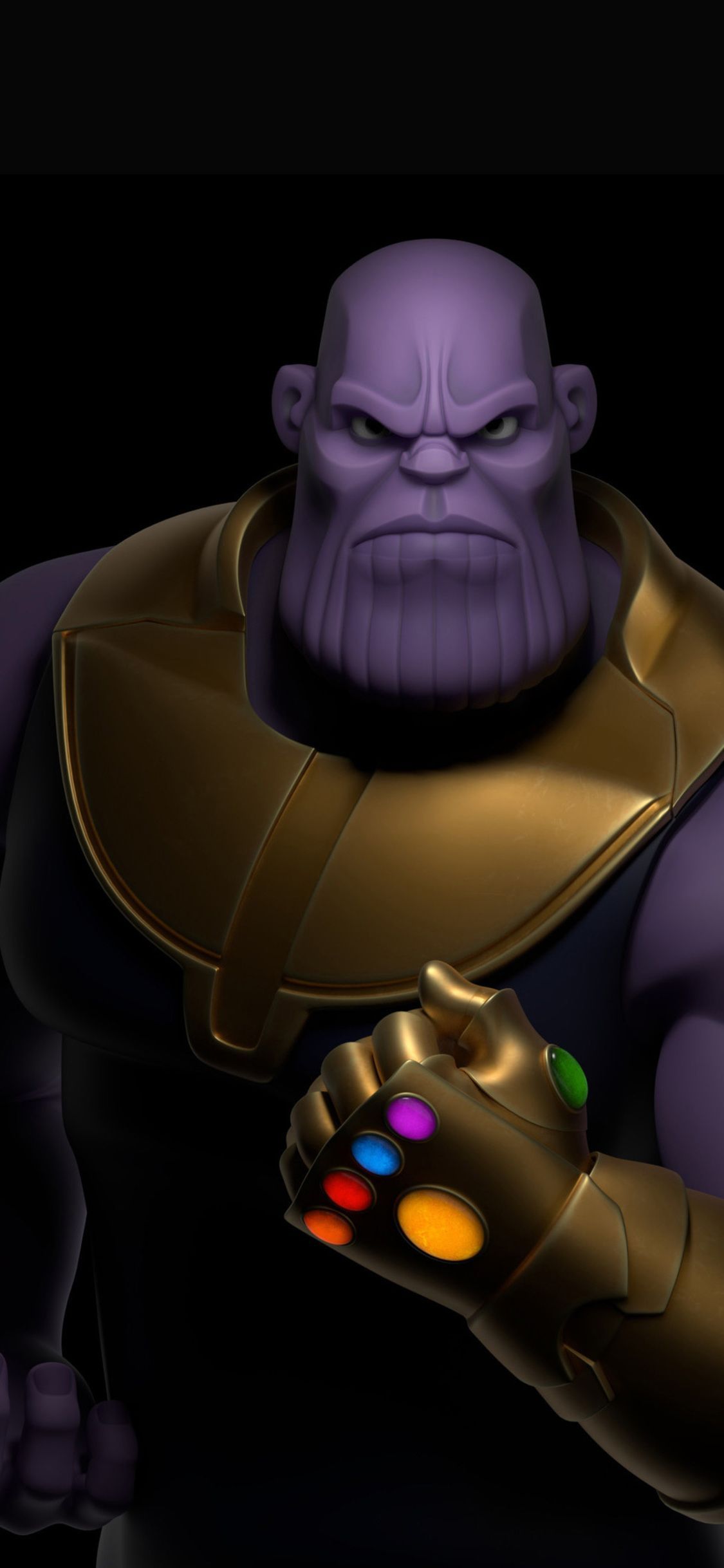 Thanos Digital Art iPhone X. Marvel villains, Marvel superheroes
