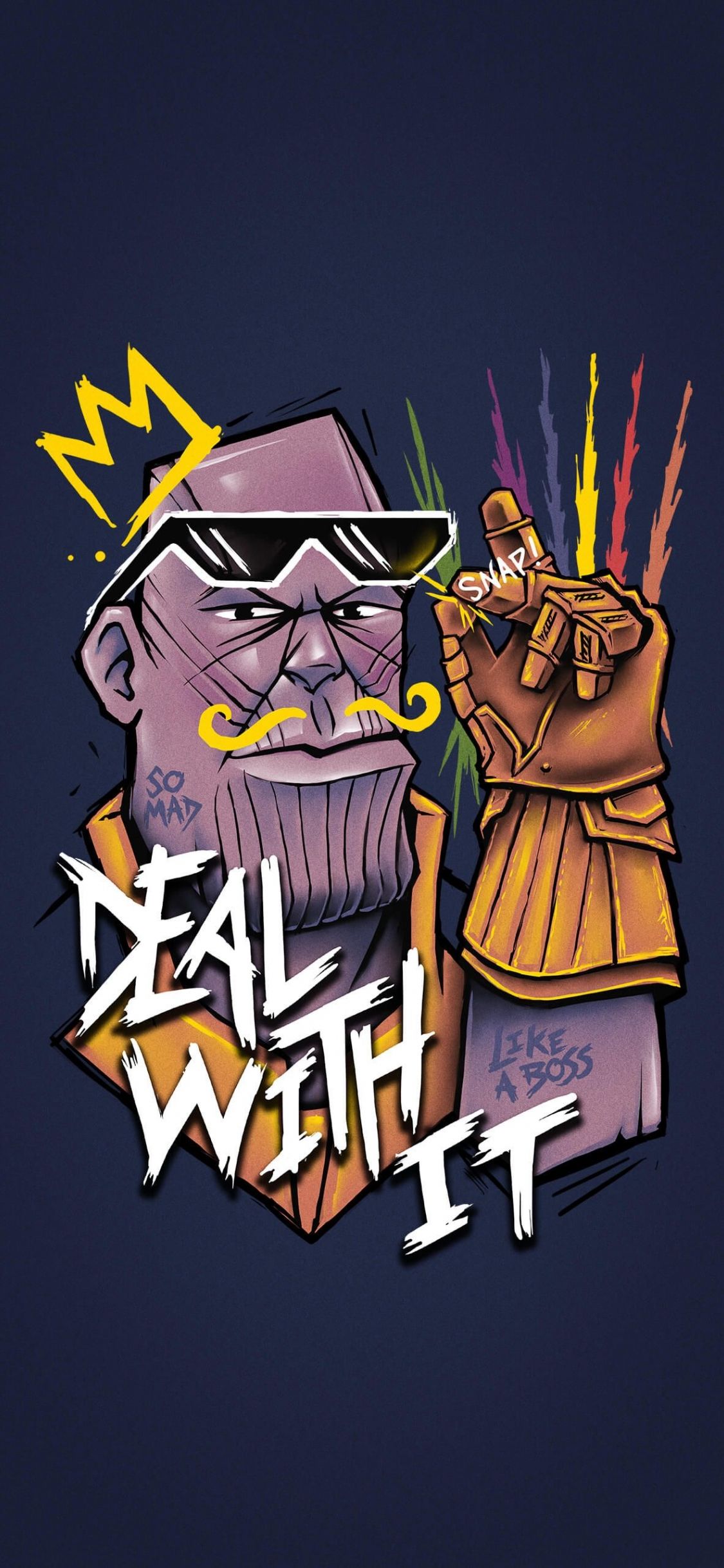 Free download Thanos Finger Snap iPhone Wallpaper Phone wallpaper