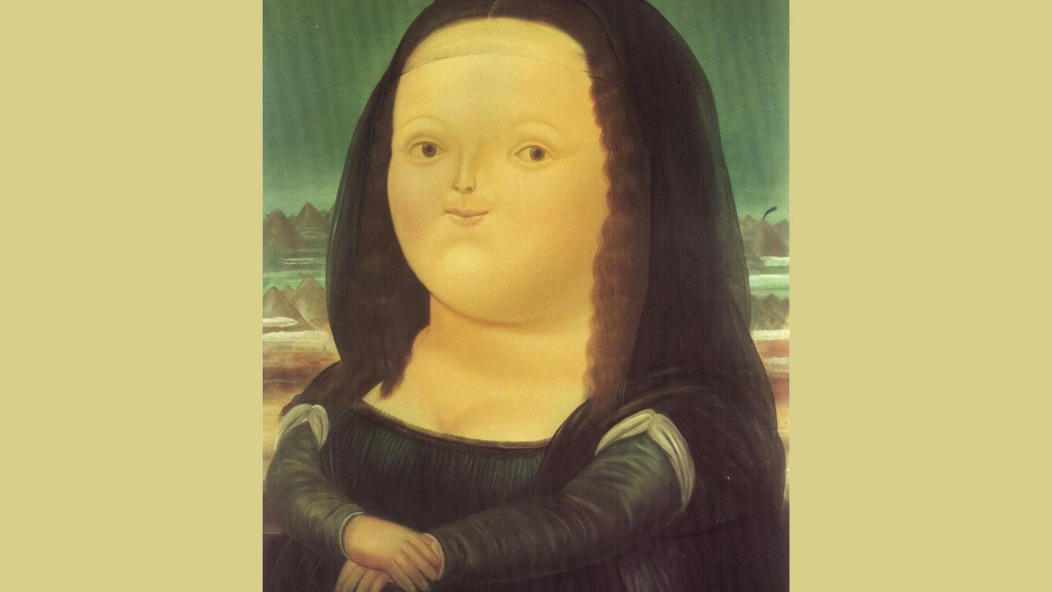 Free download Mona Lisa Fernando Botero Wallpaper Painting Art