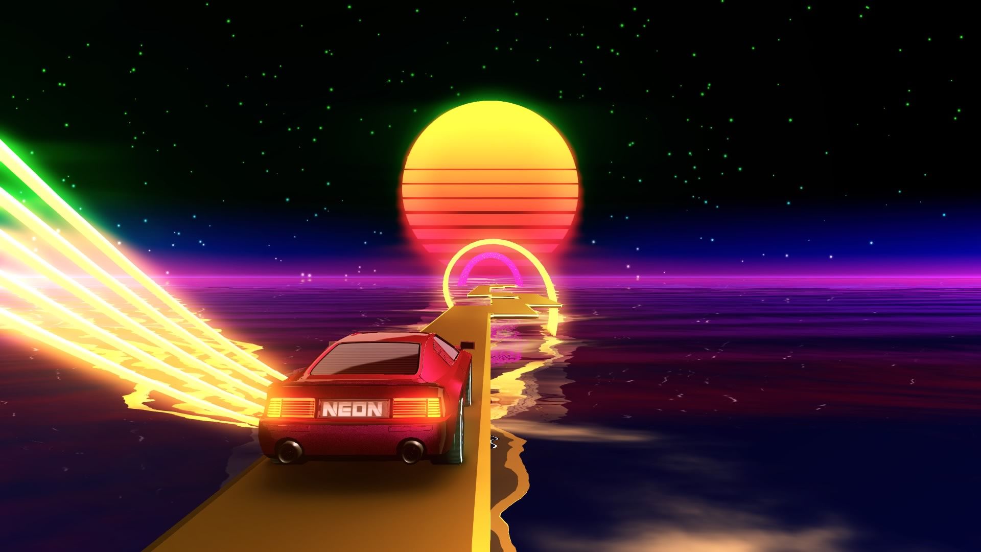 Synthwave Rhythm Racer Neon Drive Lights Up PS4 Next Week