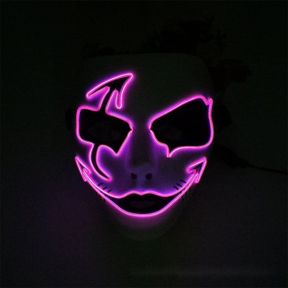 Masks of Halloween: Deadly Neon Woman. Neon wallpaper, Art