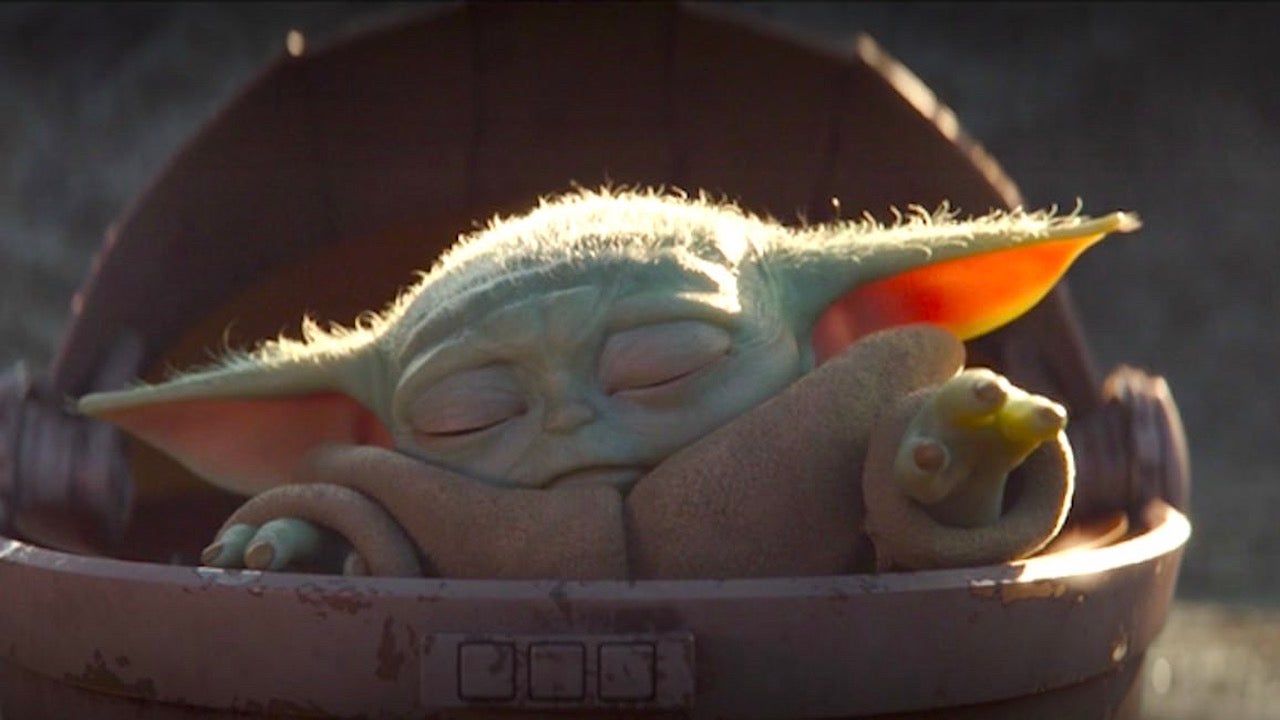 Adorable Photo of Baby Yoda from Star Wars: The Mandalorian