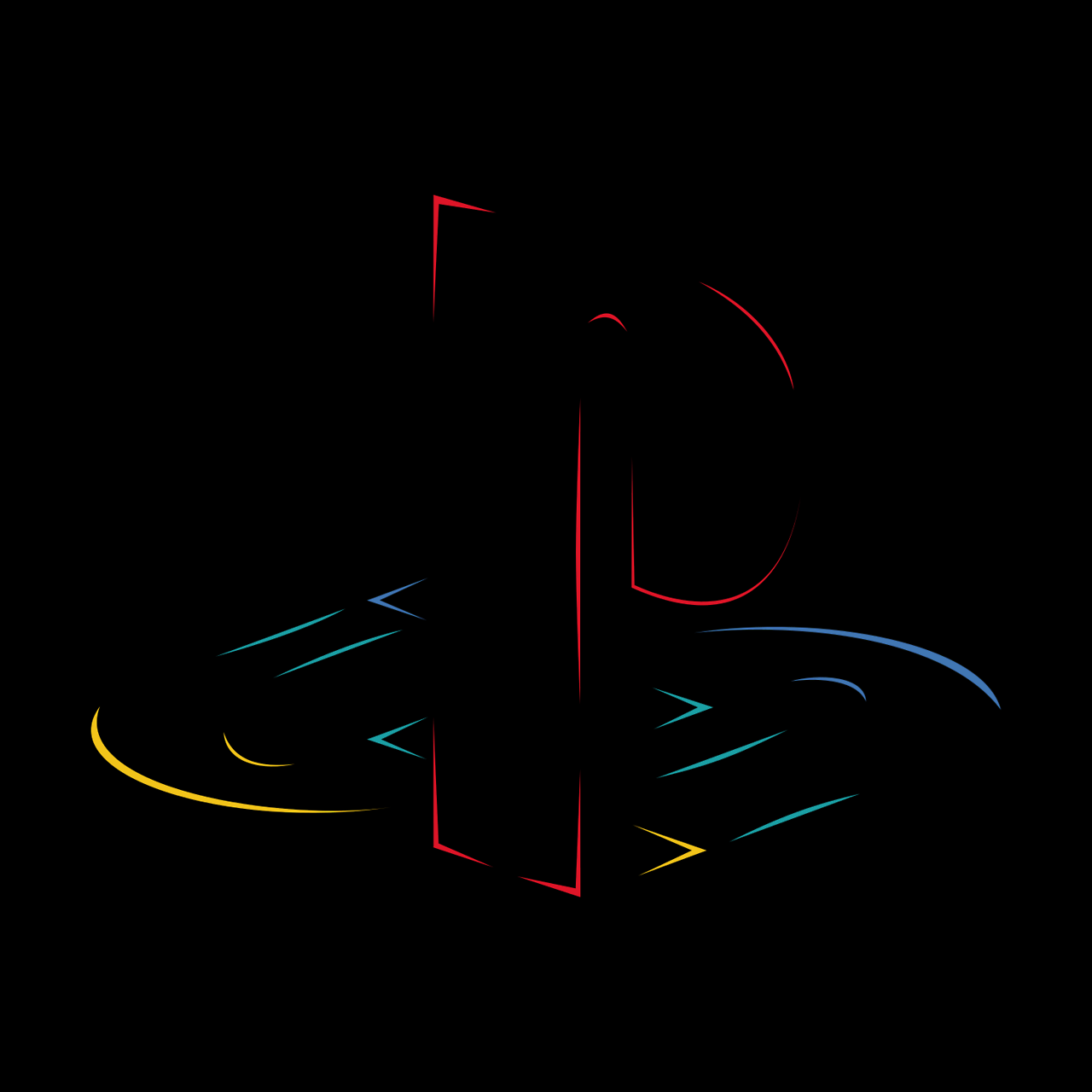 I liked the minimal N64 logo so I tried making a PlayStation