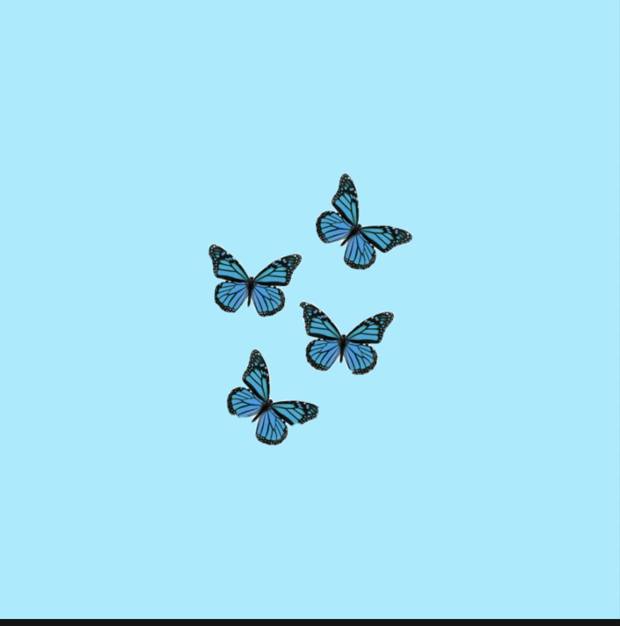 Blue Aesthetic Butterfly Wallpapers - Wallpaper Cave