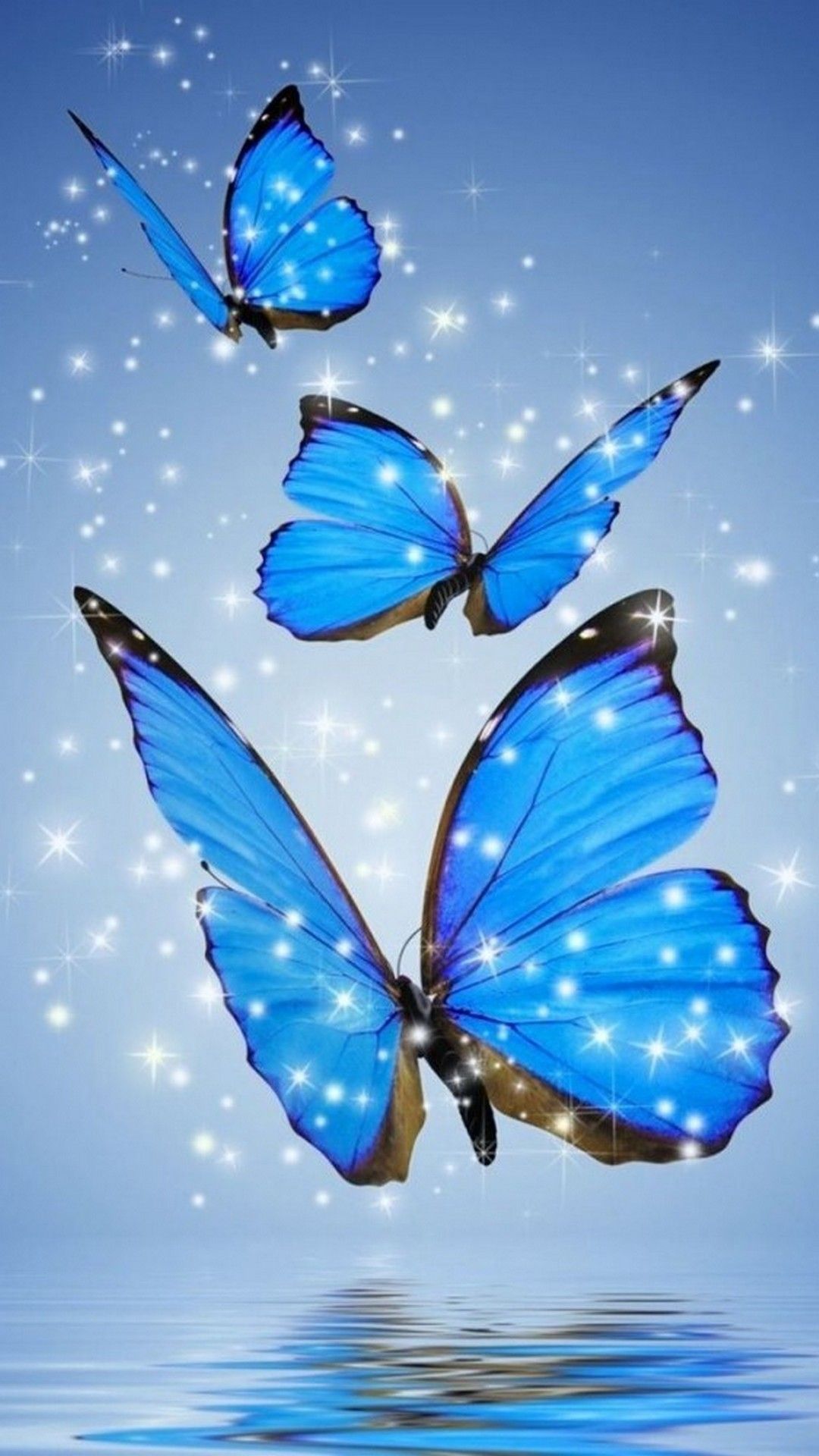 Blue Aesthetic Butterfly Wallpapers - Wallpaper Cave