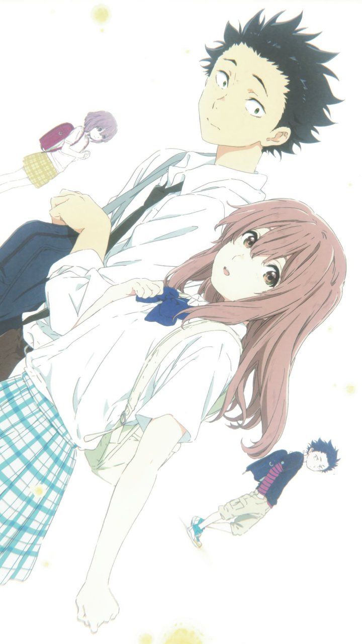 Shouko Nishimiya and Shouya Ishida 720x1280 mobile wallpaper