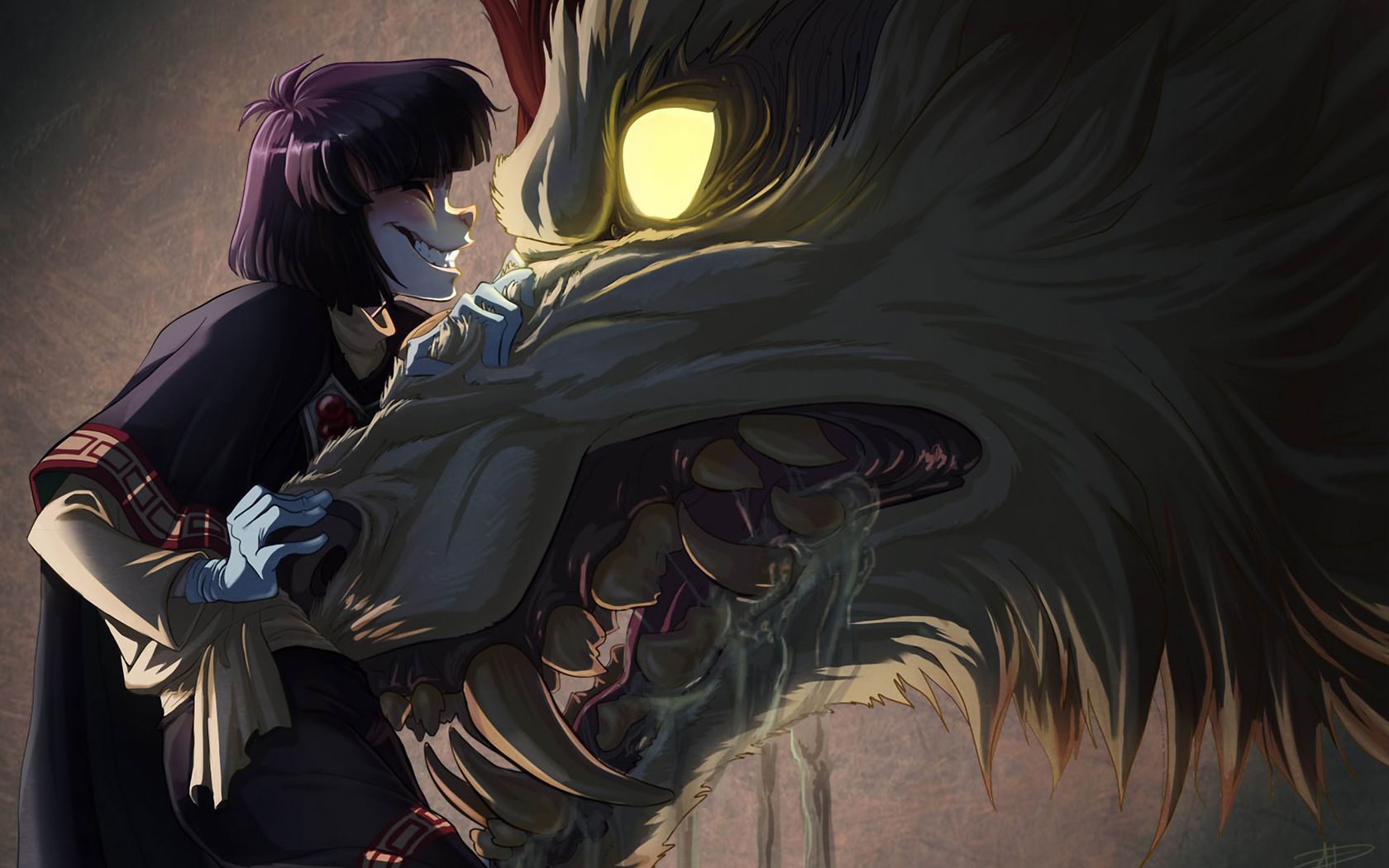 Premium AI Image | Werewolf warrior illustration in the night, anime manga  style. Generative AI