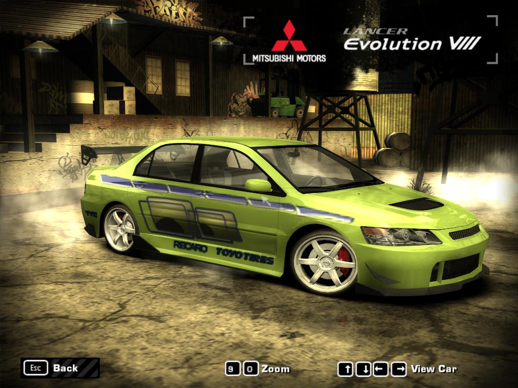 Mitsubishi Lancer Evolution VIII Brian O'Conner
