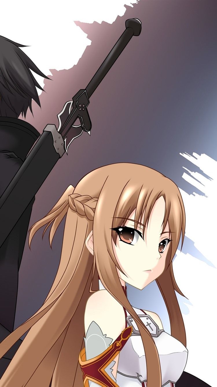 Anime Girl And Boy, Sword 750x1334 IPhone 8 7 6 6S Wallpaper, Background, Picture, Image
