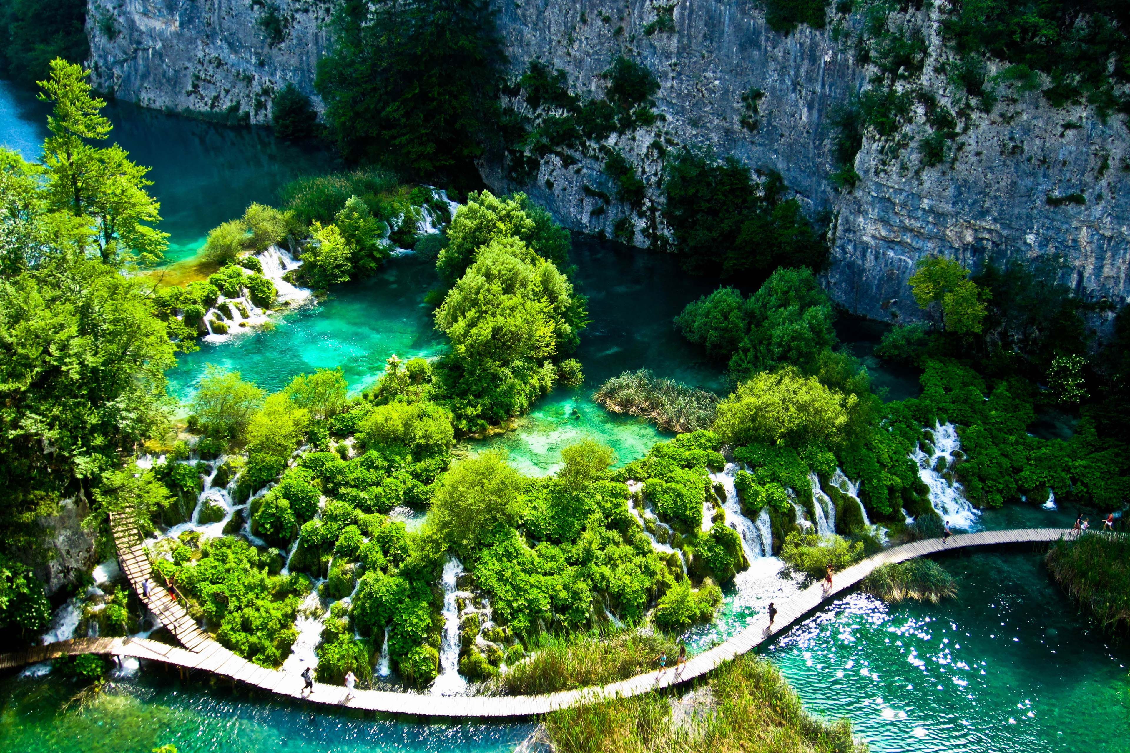 Plitvice Lakes, Croatia. Croatie, Merveilles du monde, Lac